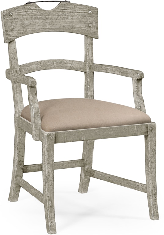 Jonathan Charles Dining Room Armchair With Upholstered Seat In