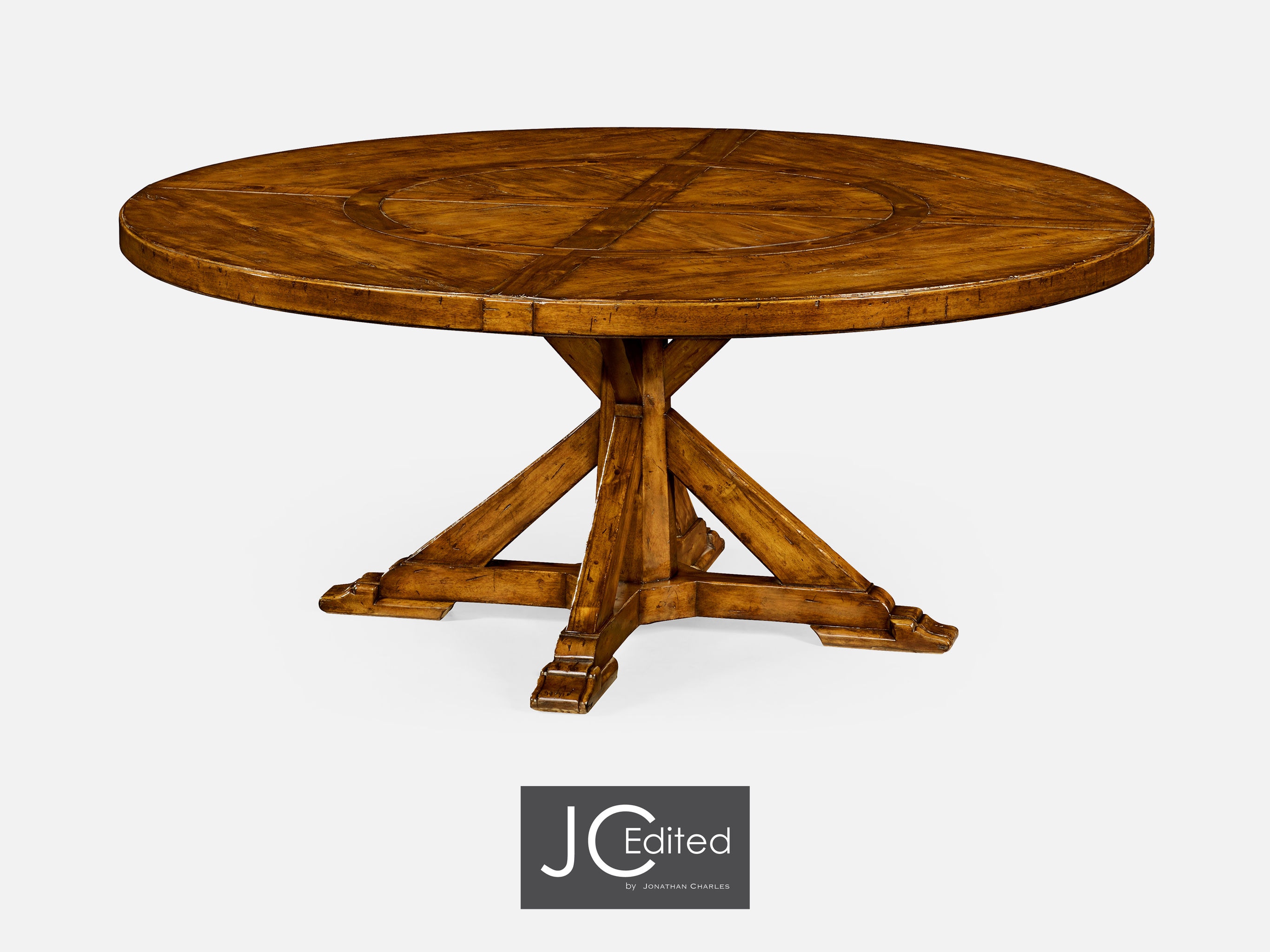 72 Country Walnut Round Dining Table Inbuilt Lazy Susan Qj49110172dcfw 72 Country Walnut Round Dining Table Inbuilt Lazy Susan Qj49110172dcfw