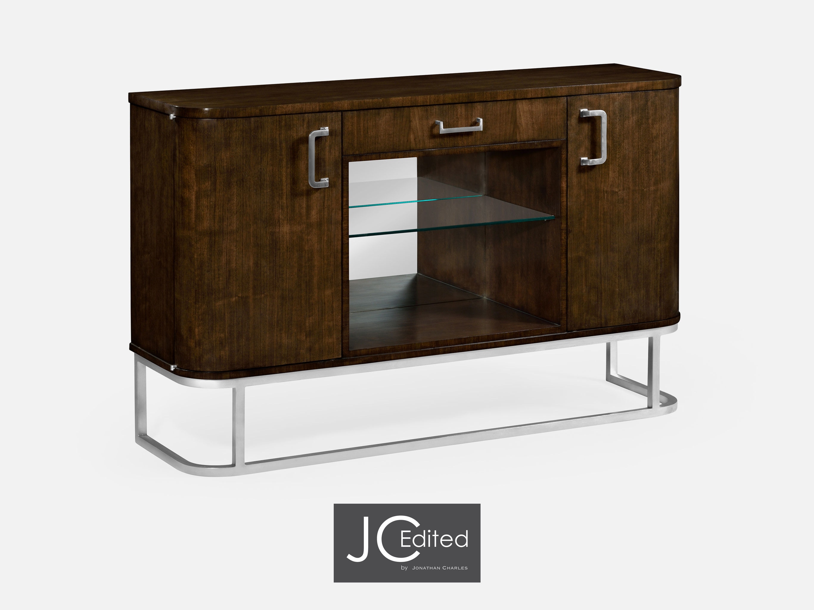 Jonathan Charles Casual Dining American Walnut Buffet Cabinet