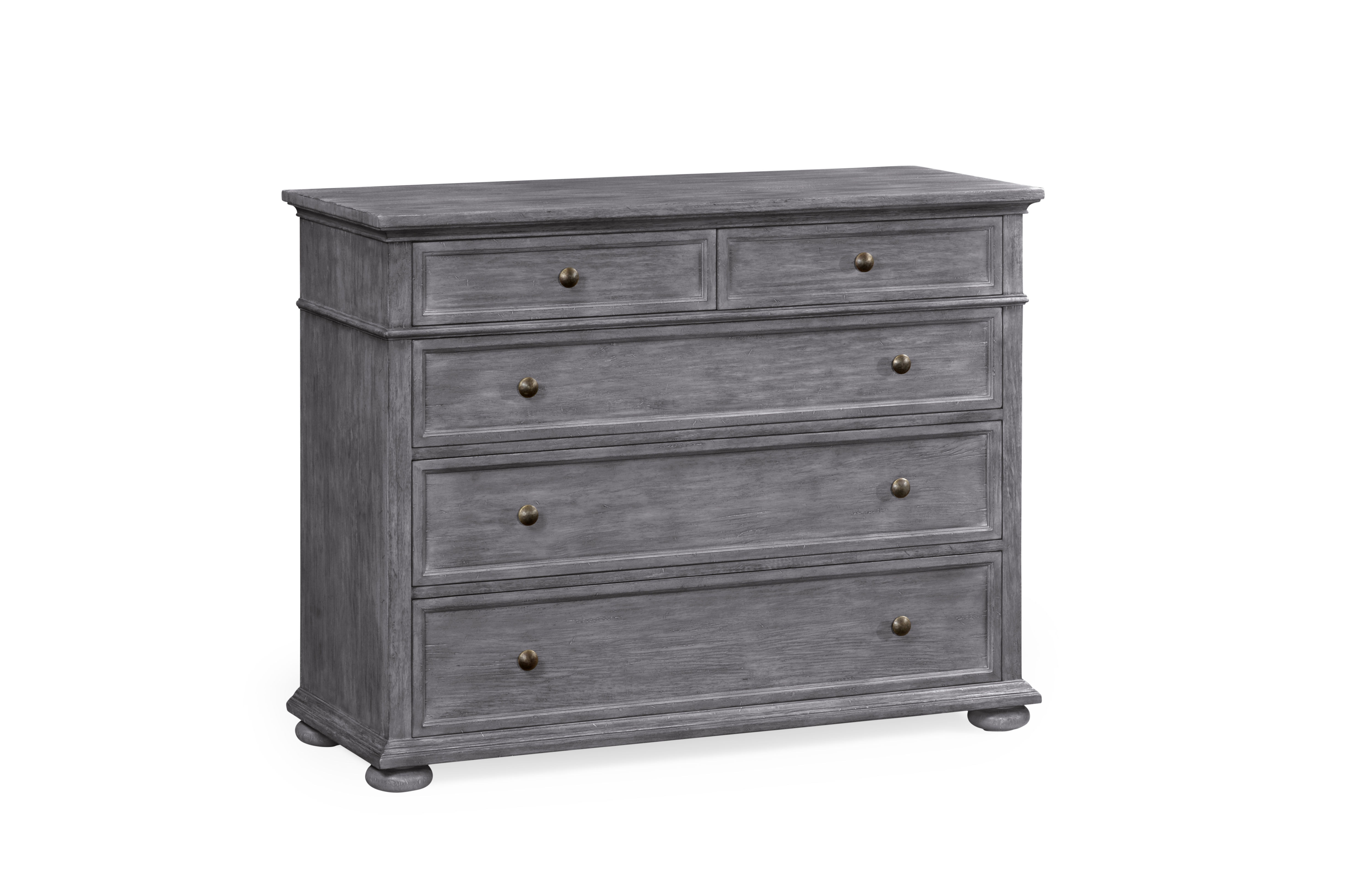 Large Chest Of Drawers In Antique Dark Grey Qj491167adg
