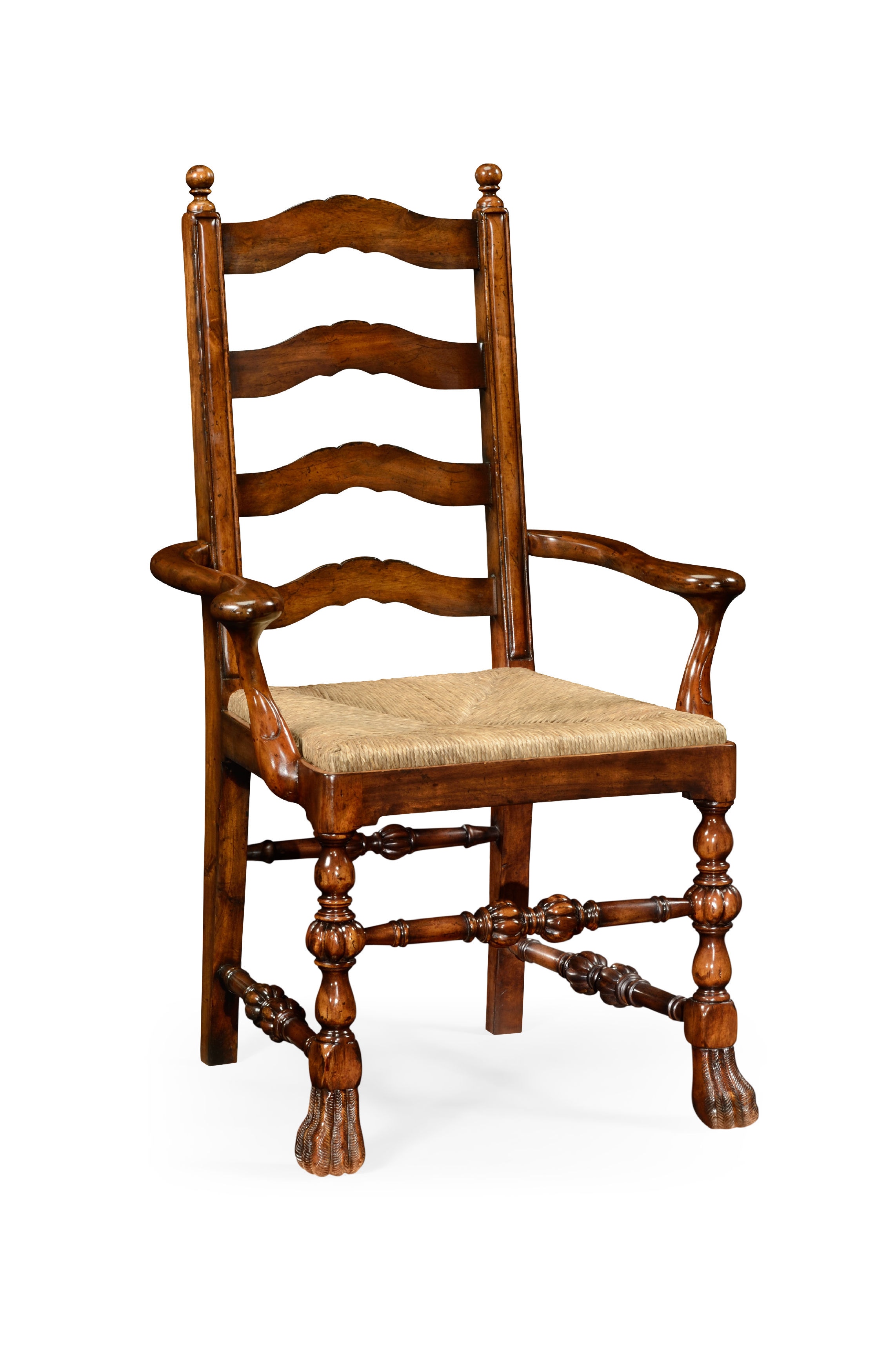 walnut ladder back chairs