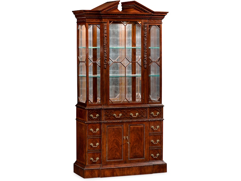 Jonathan Charles Mahogany Neo Classical China Cabinet 492250 MAH Jonathan Charles Mahogany Neo Classical China Cabinet 492250 MAH