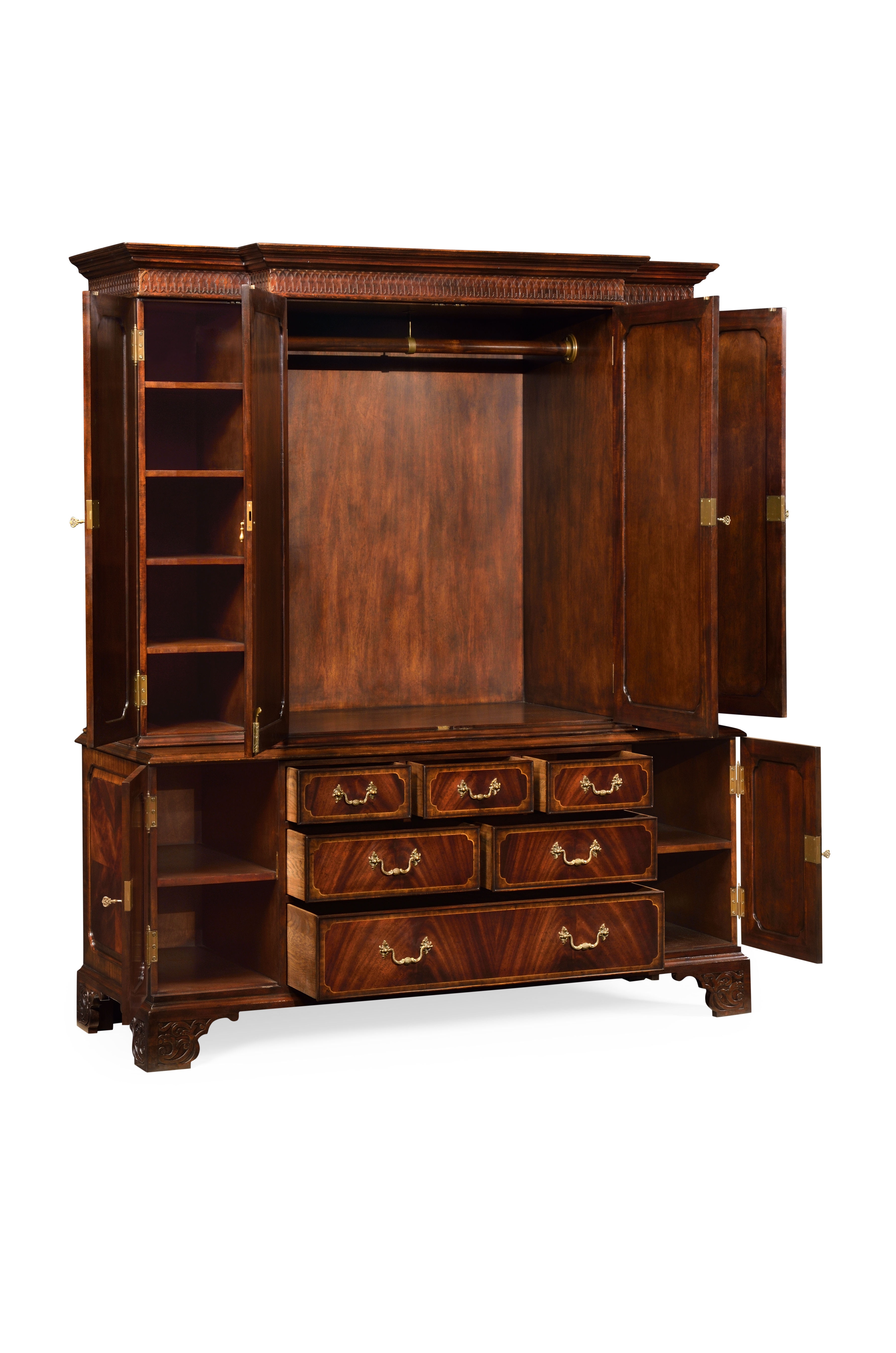 Jonathan Charles Dining Room Mahogany Gentleman'S Wardrobe 492256MAH