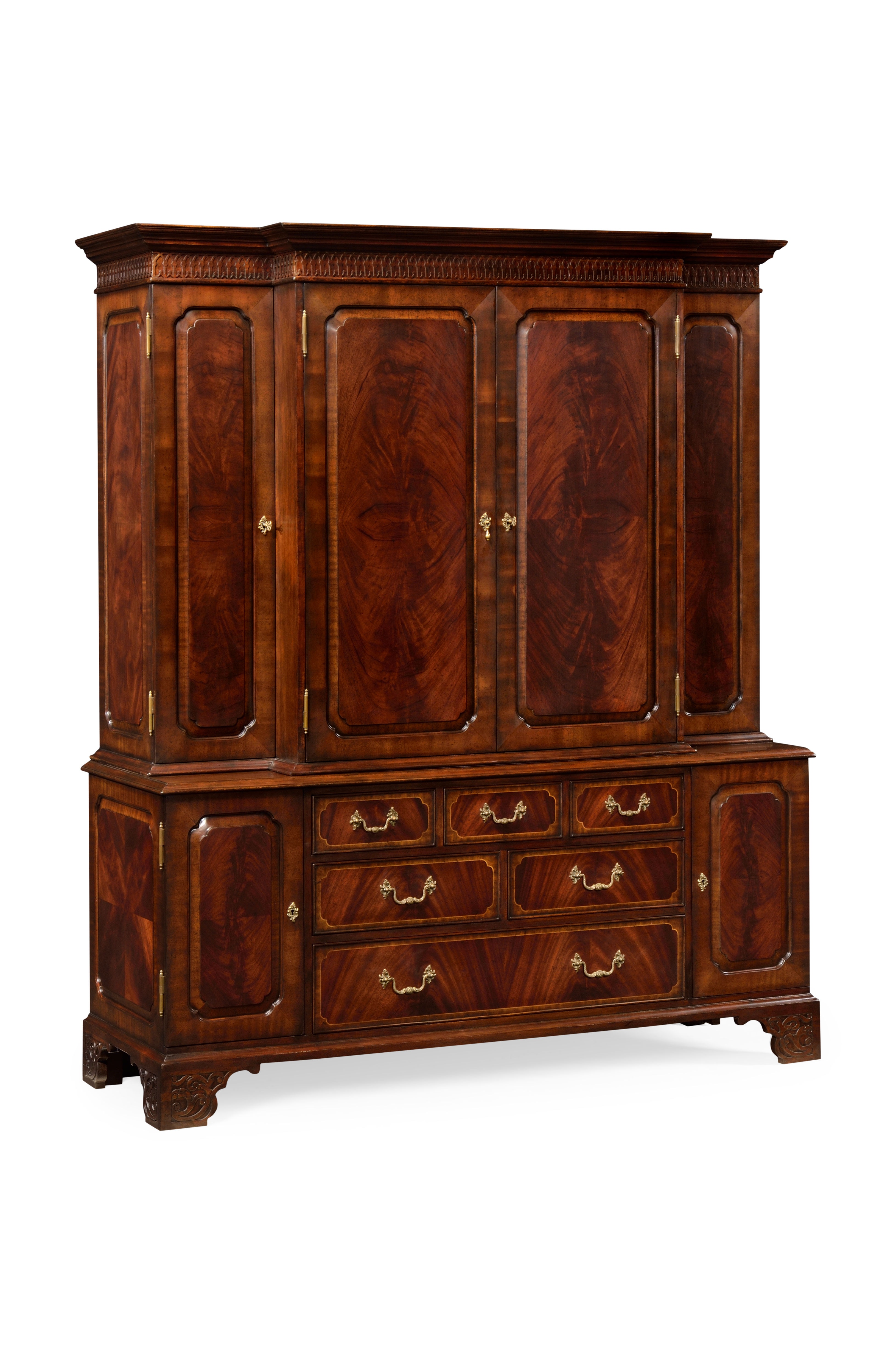 Jonathan Charles Casual Dining Mahogany Gentleman'S Wardrobe 492256MAH