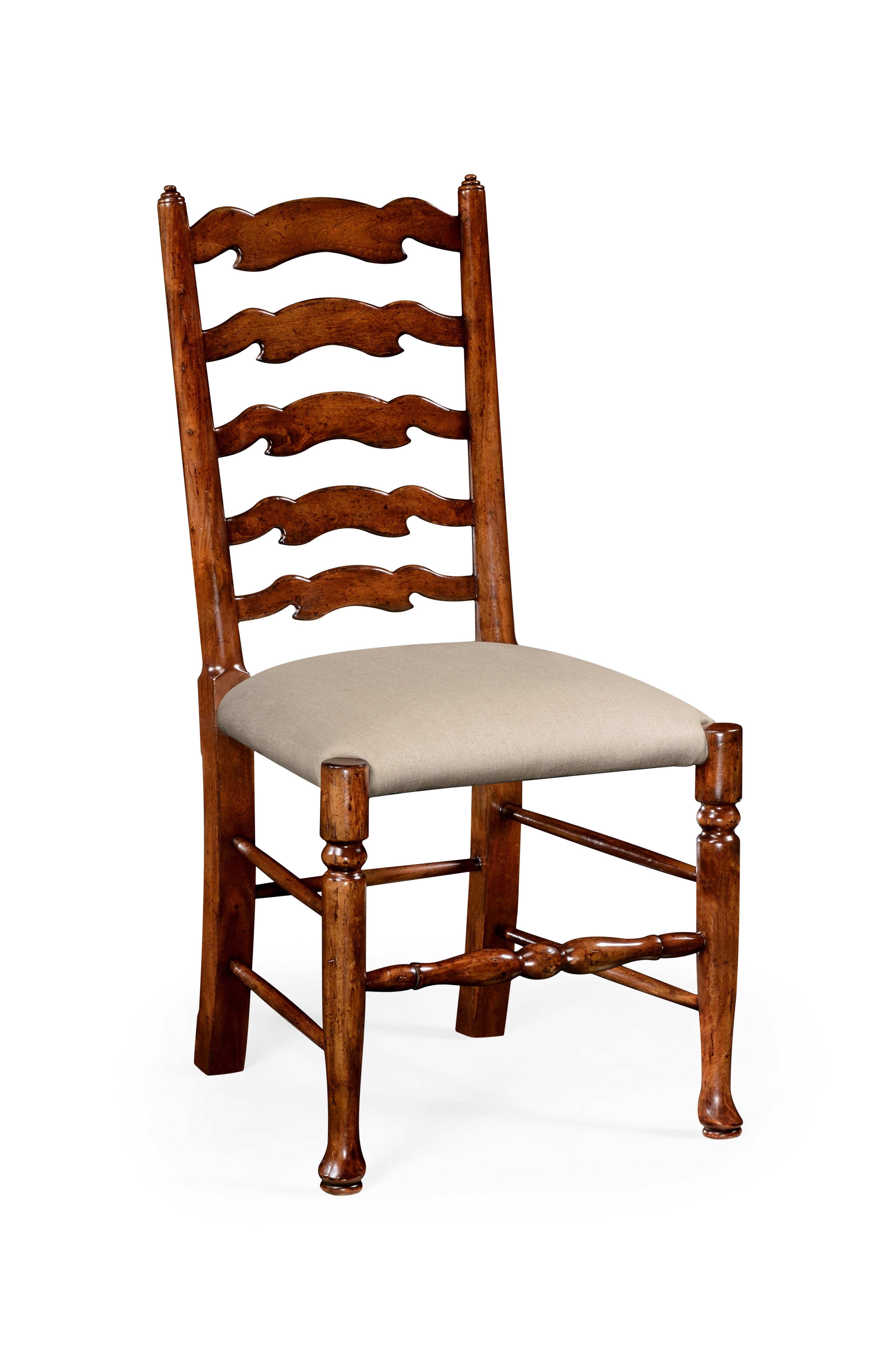 Jonathan Charles Casual Dining Walnut Country Ladder Back Chair