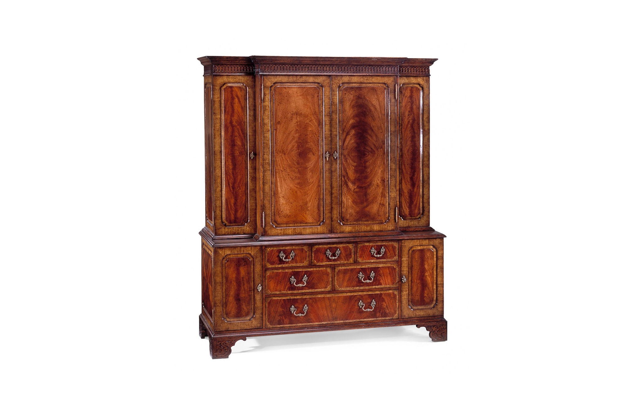 Mahogany tv cabinet with doors discount