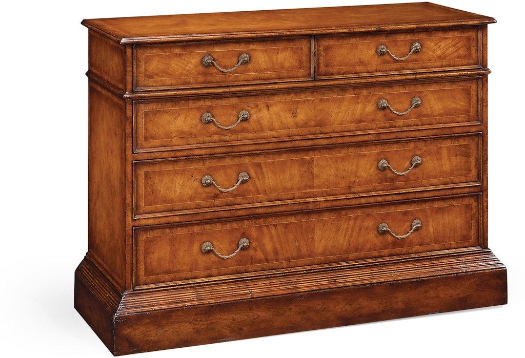 Jonathan Charles Bedroom Walnut Office Chest Of Drawers With