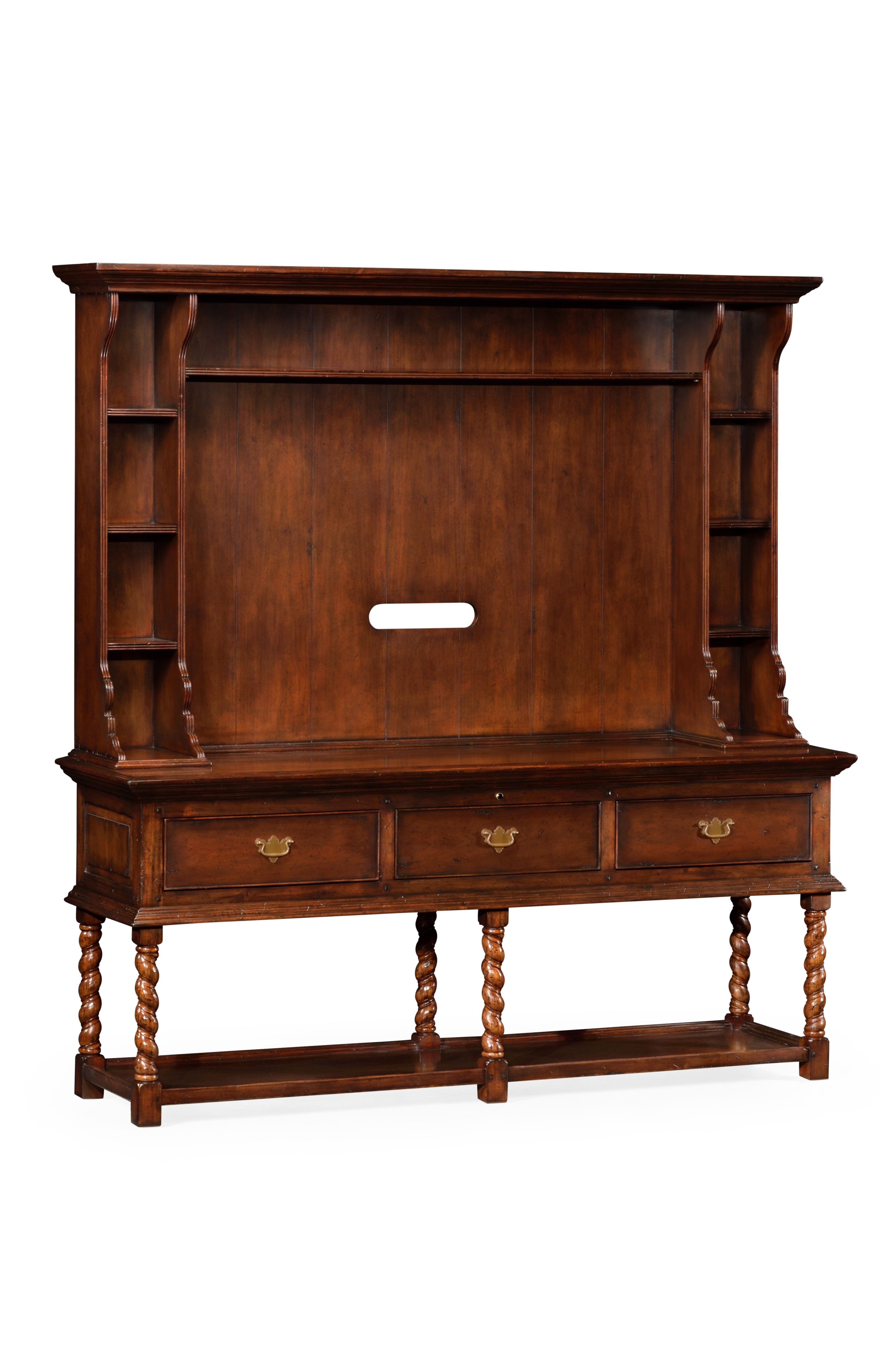 Walnut Welsh Dresser Style Tv Cabinet Qj493148dwa