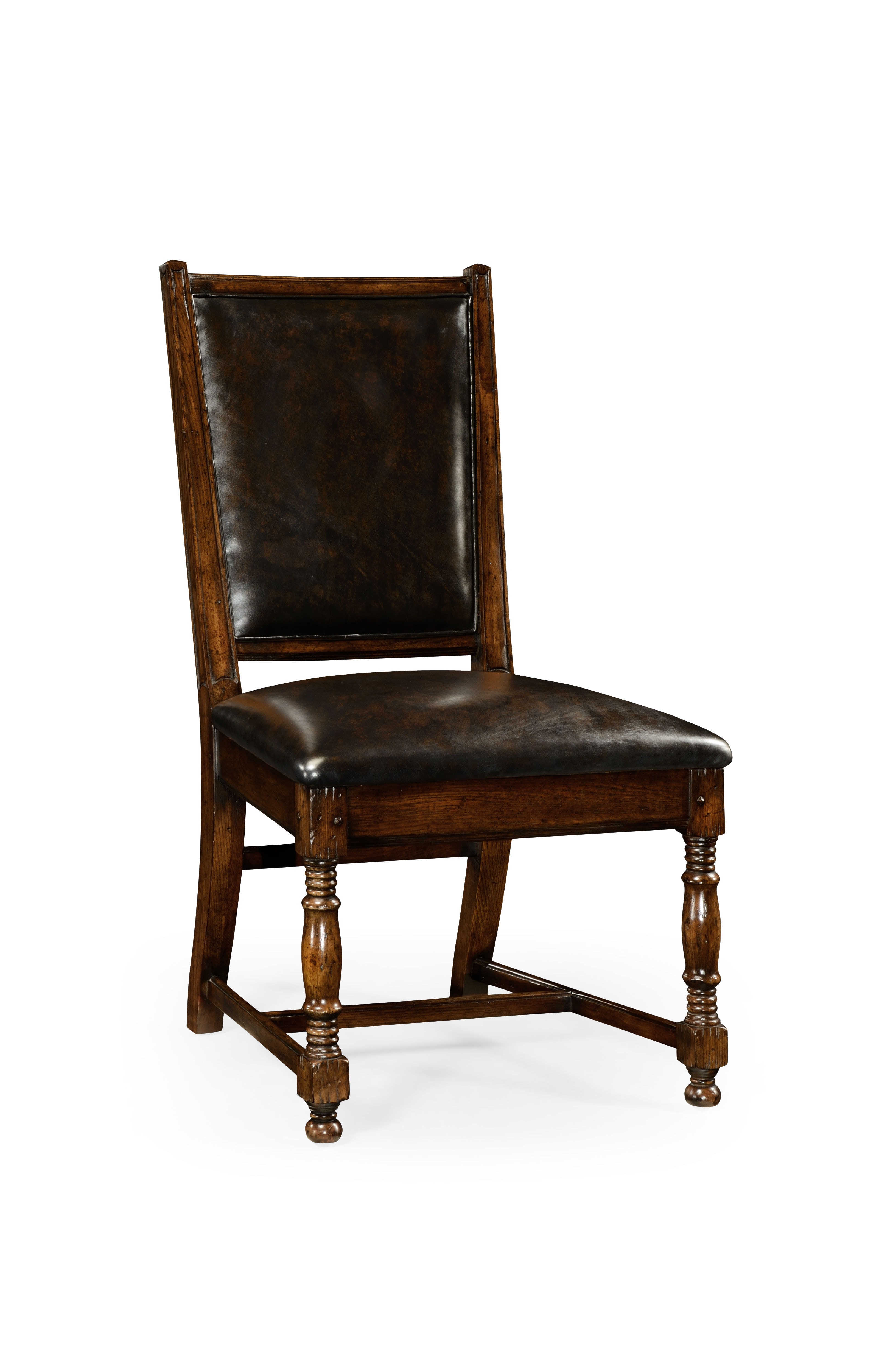 Jonathan Charles Dining Room Oak Country Side Chair In Antique