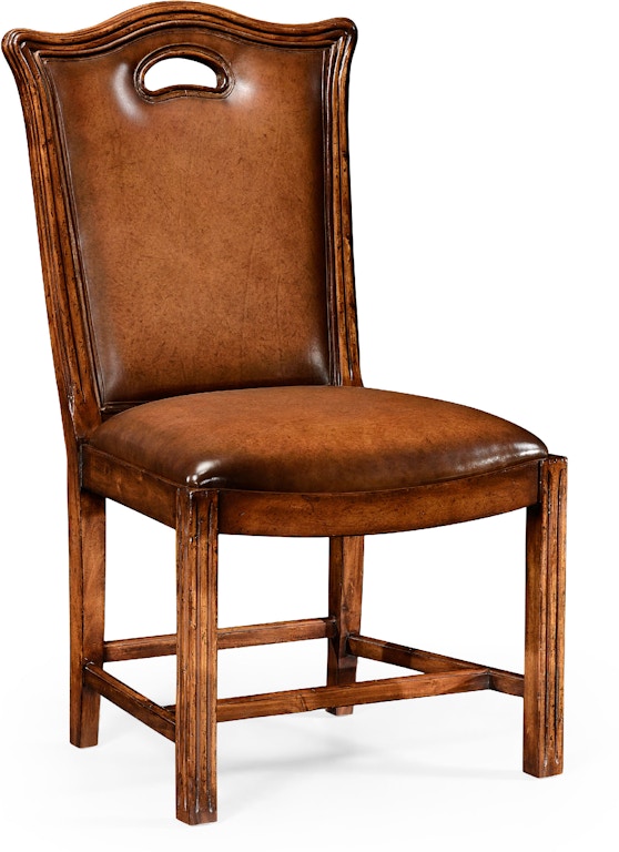 Jonathan Charles Dining Room Chippendale Country Chair Leather Upholstery Side 493409 Louis