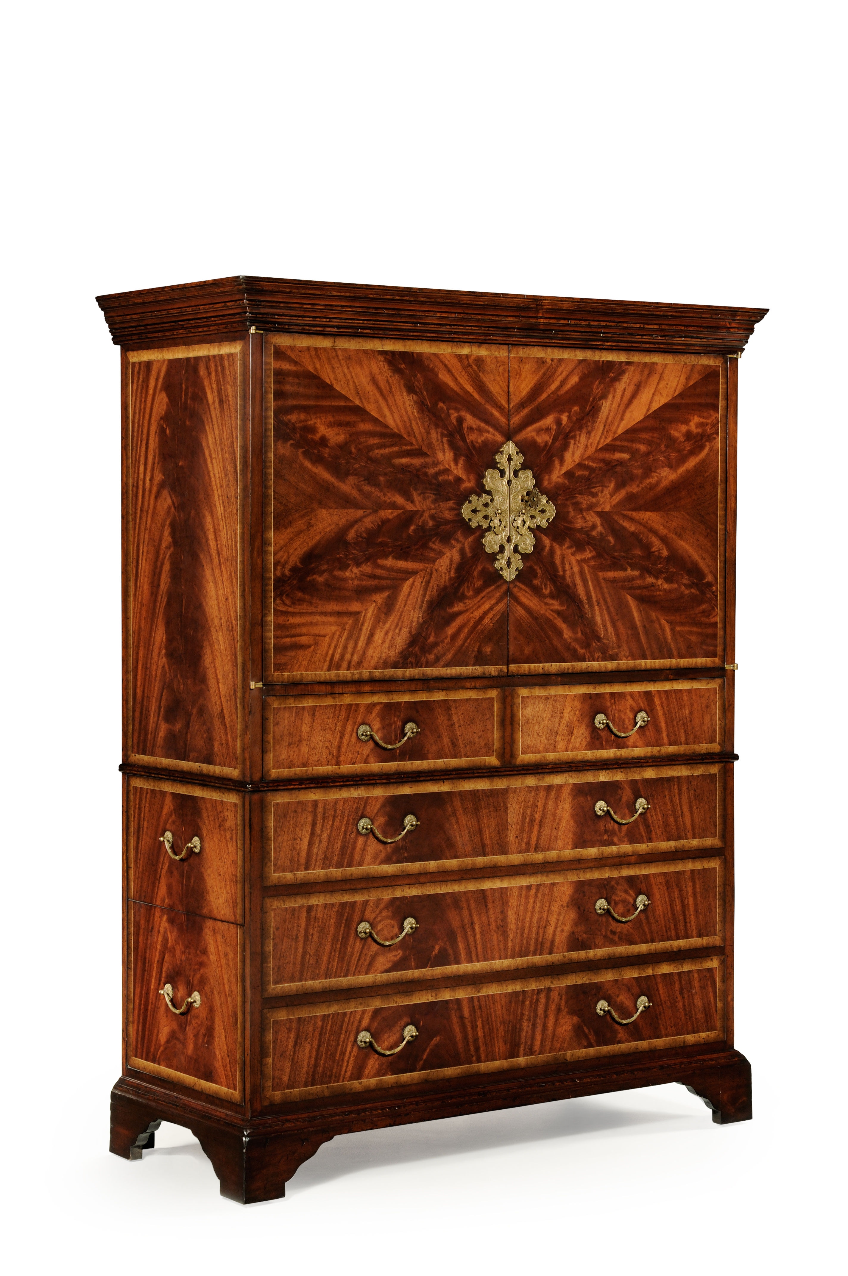 Jonathan Charles Mahogany Home Office Cabinet 493744 Mah