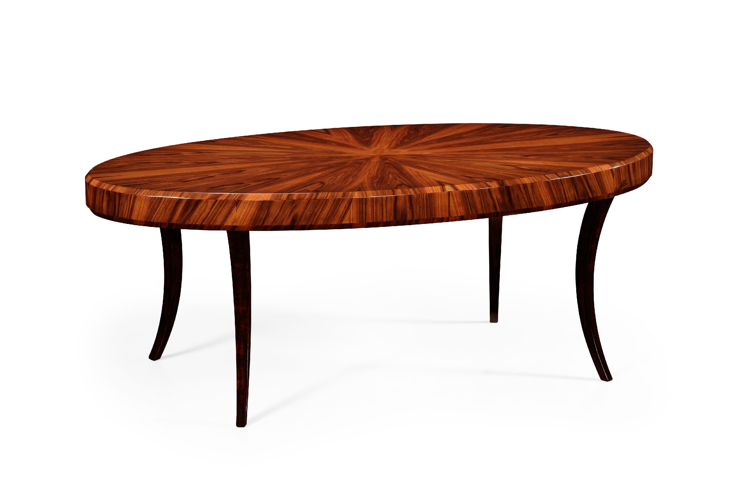 oval art deco coffee table