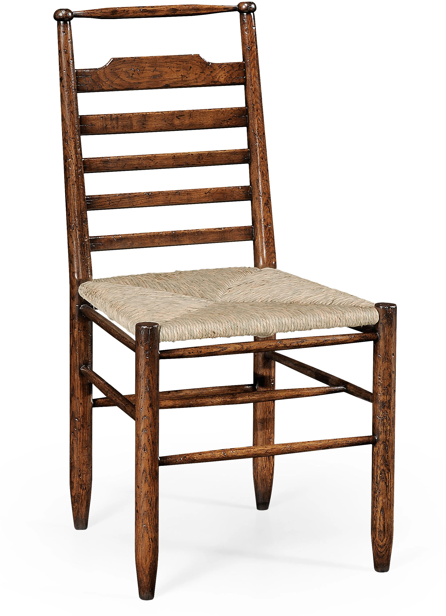 Dark Oak Ladder Back Country Chair With Rush Seat Side Qj494218sctdo Dark Oak Ladder Back Country Chair With Rush Seat Side Qj494218sctdo
