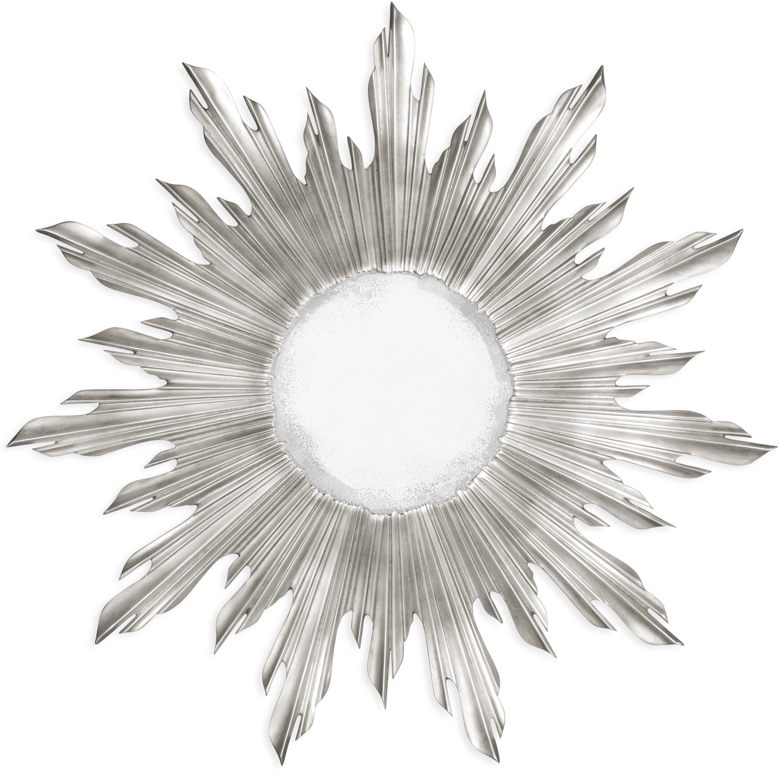 Small Silver Sunburst Mirror Qj494468sil