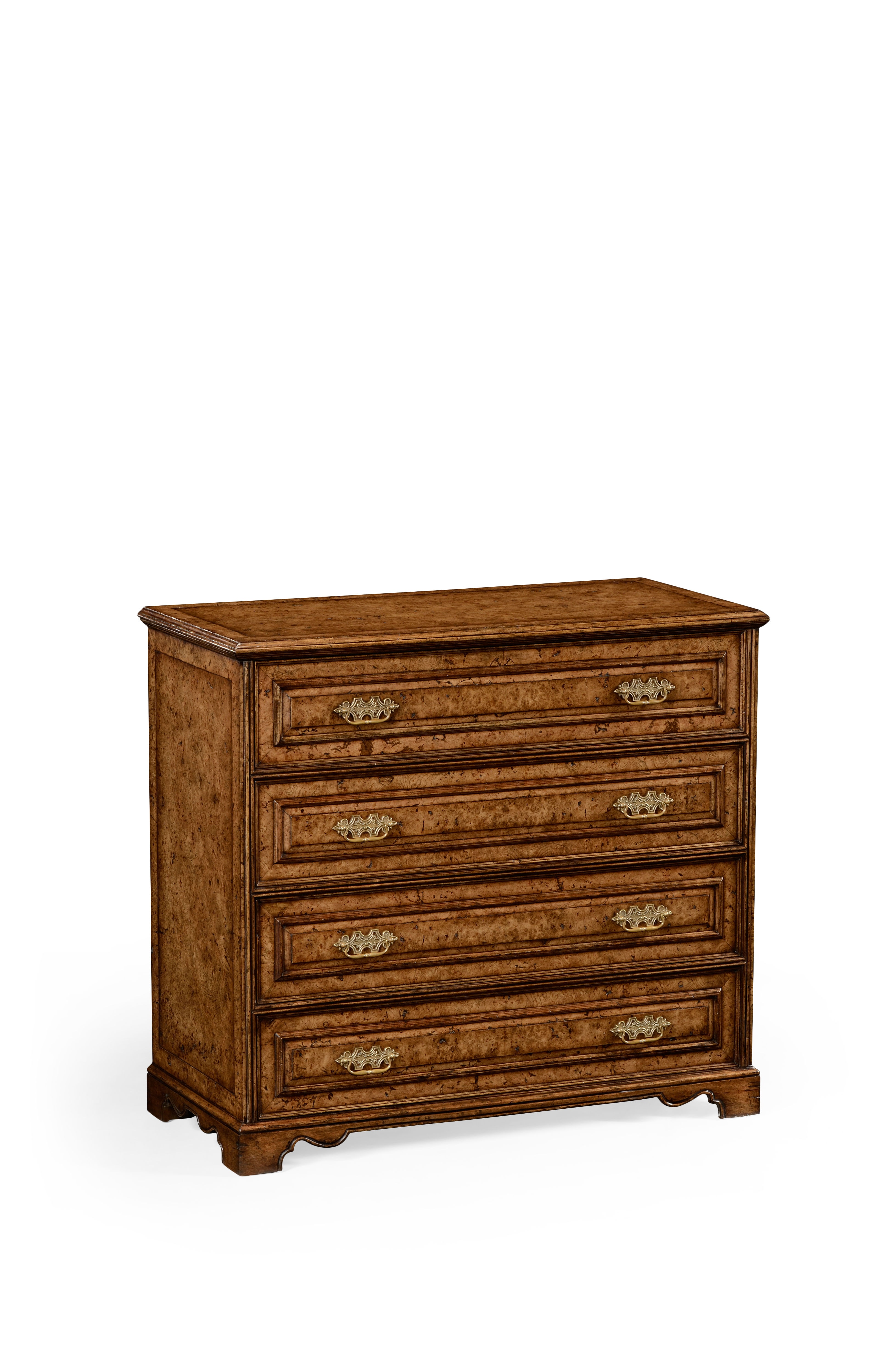 Jonathan Charles Home Office Burl Veneered Gentleman'S Writing Chest