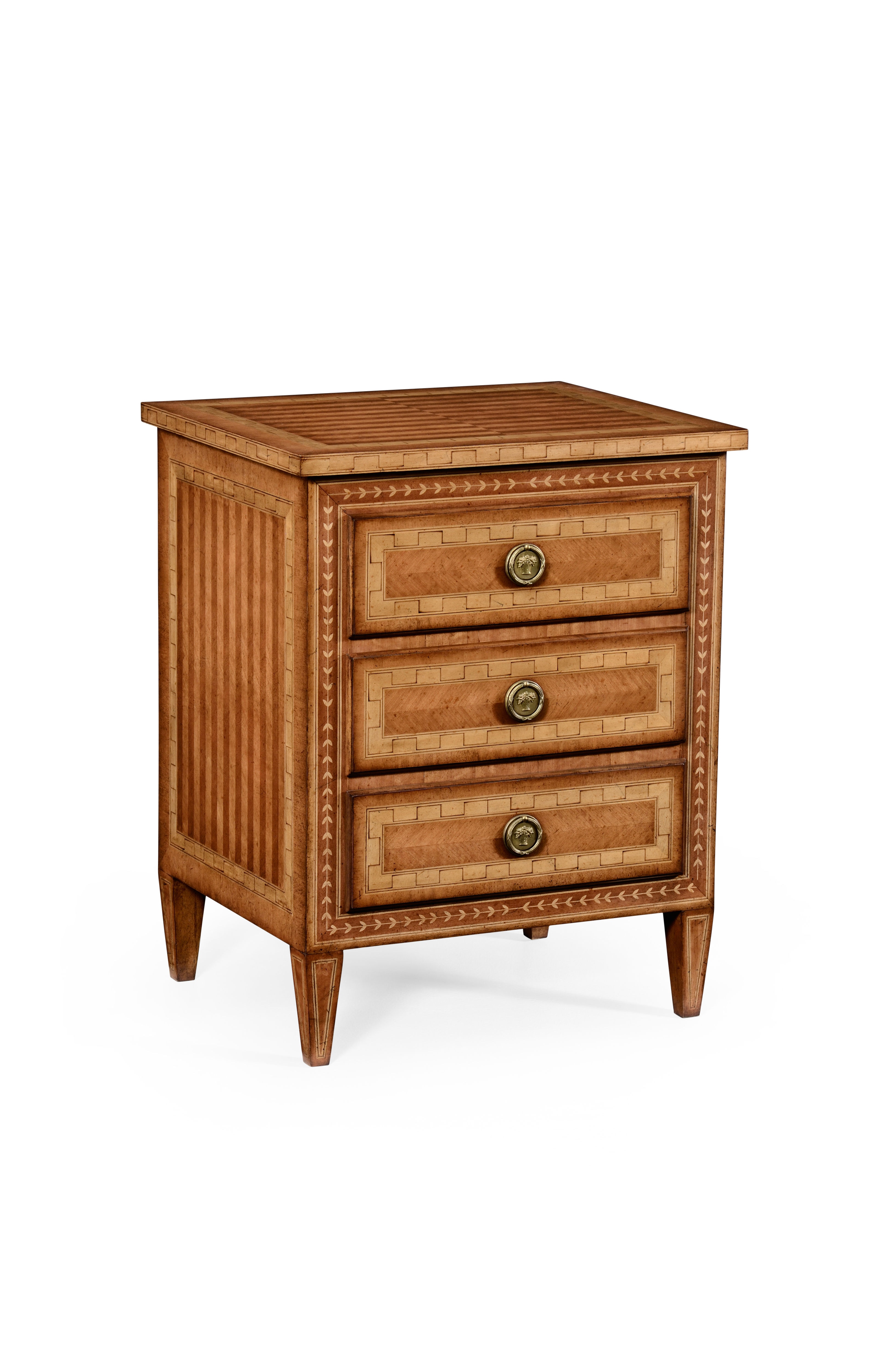 Jonathan Charles Bedroom Satinwood Bedside Chest 494570SAL