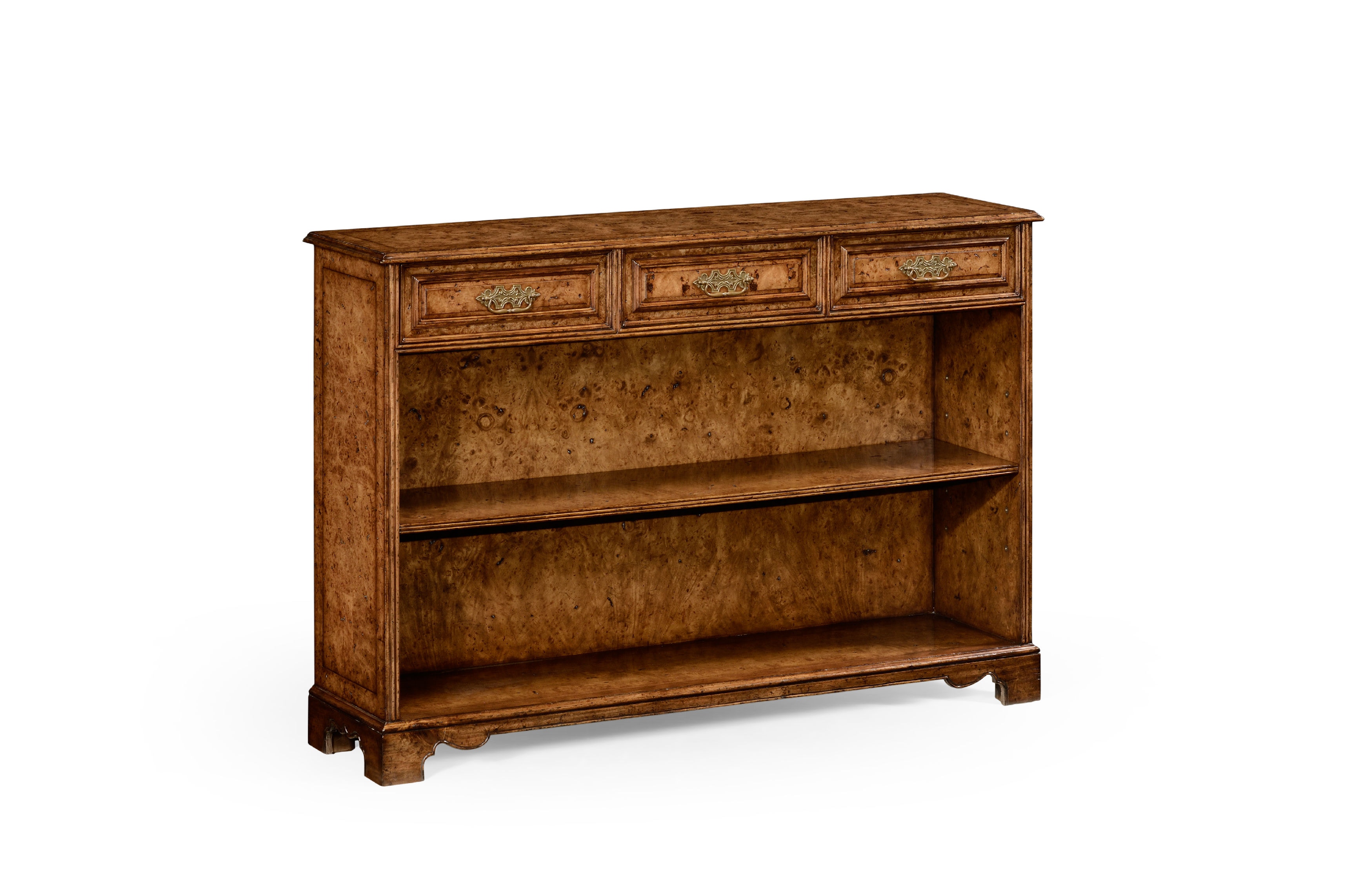 Jonathan Charles Home Office George Ii Style Burl Oak Bookcase