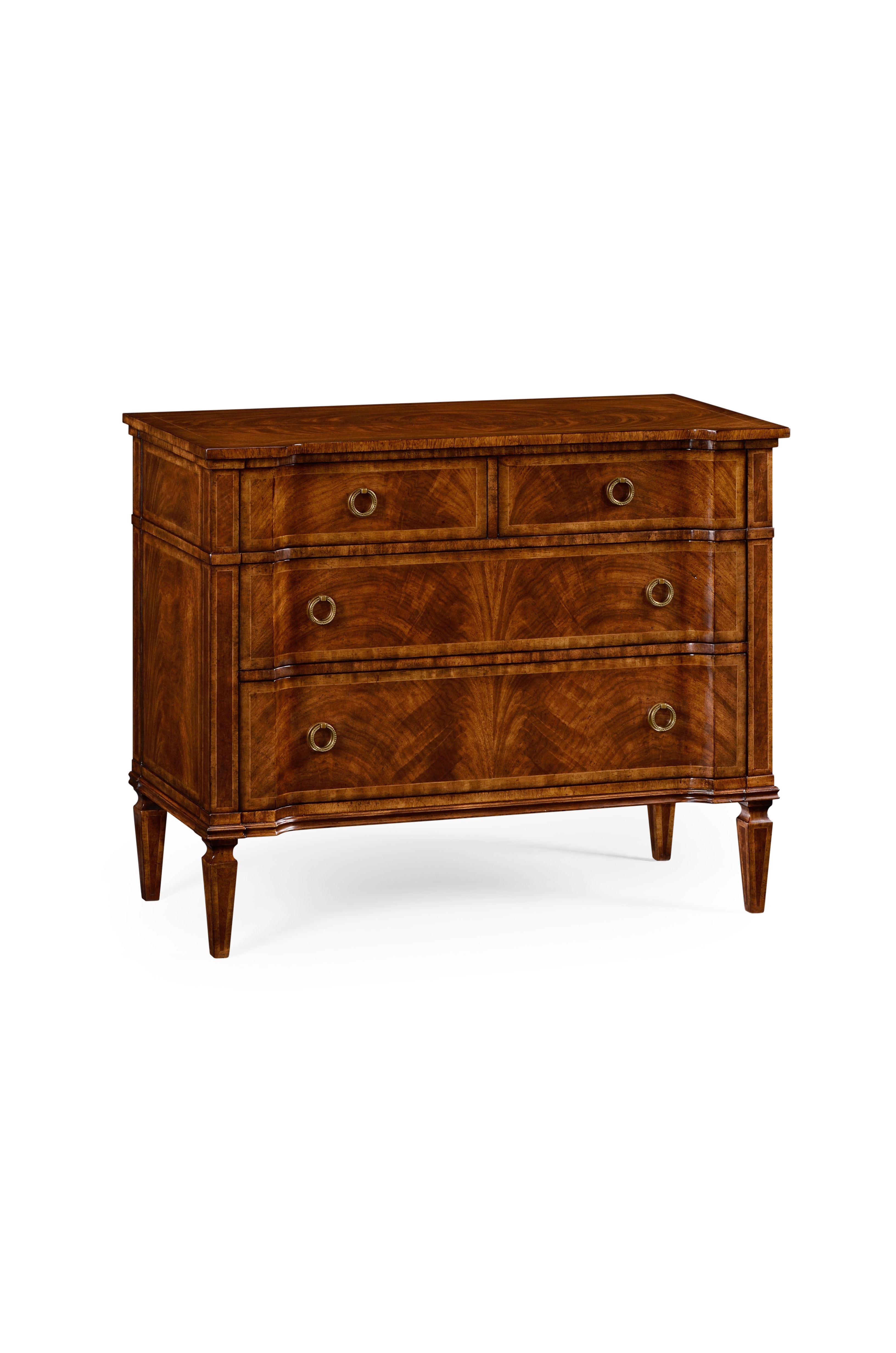 Jonathan Charles Bedroom Regency Style Walnut Reverse Breakfront