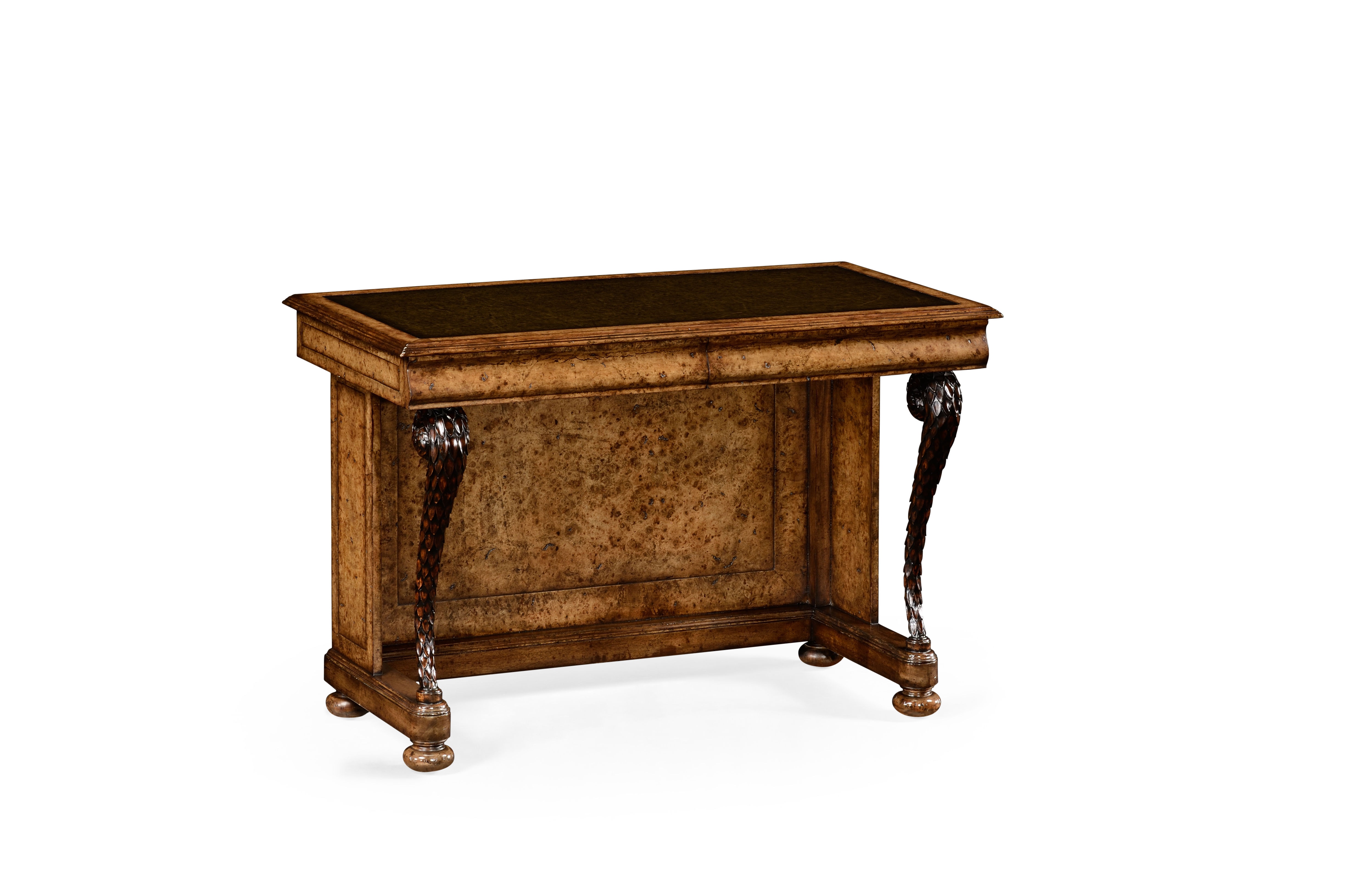 Jonathan Charles Home Office Burl Oak Pangolin Writing Desk 494848 Lro Louis Shanks Austin