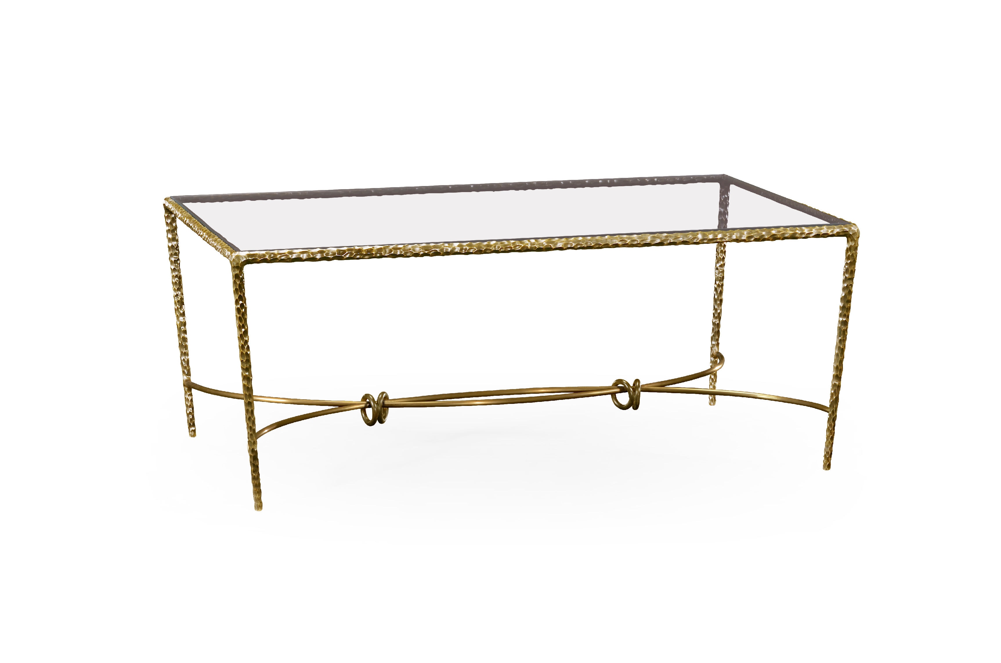 Jonathan Charles Living Room Brass Hammered Rectangular Coffee Table 495027 Bra Forsey S