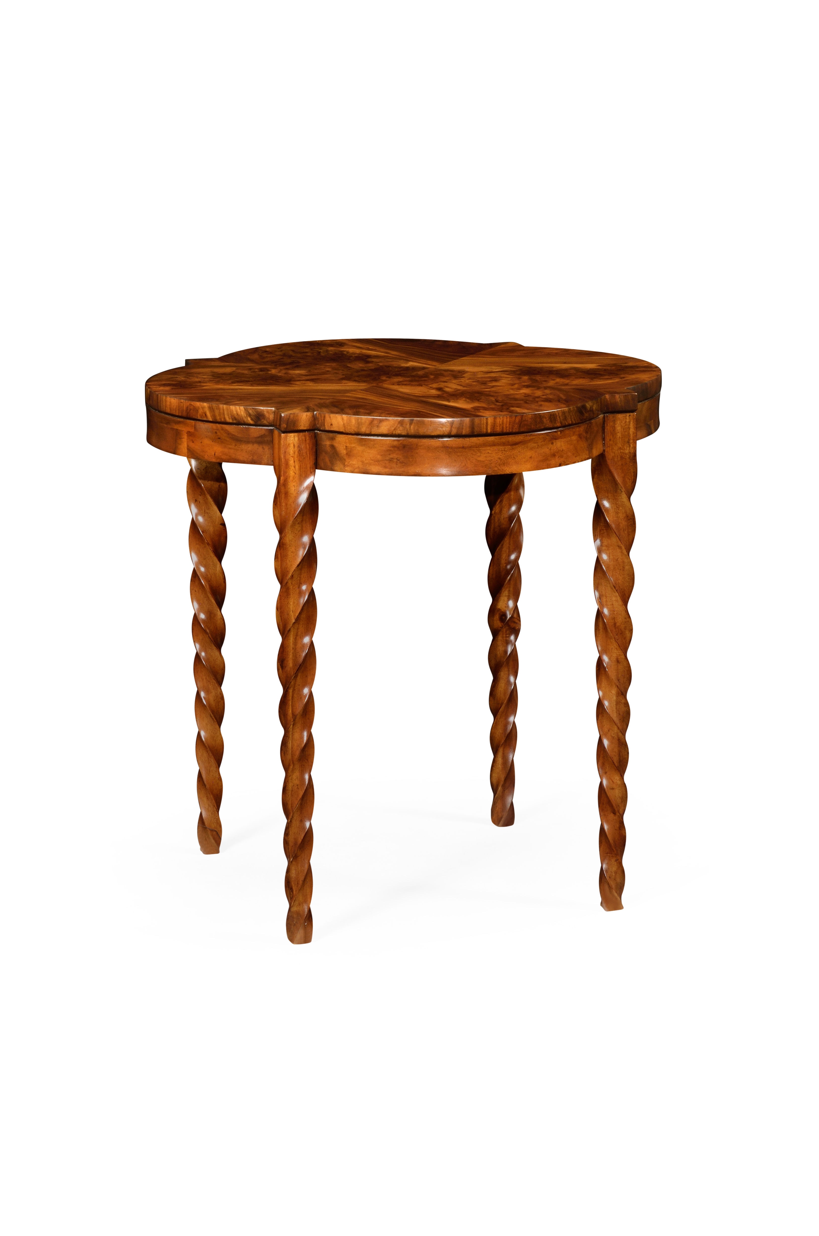 Twisted leg outlet side table