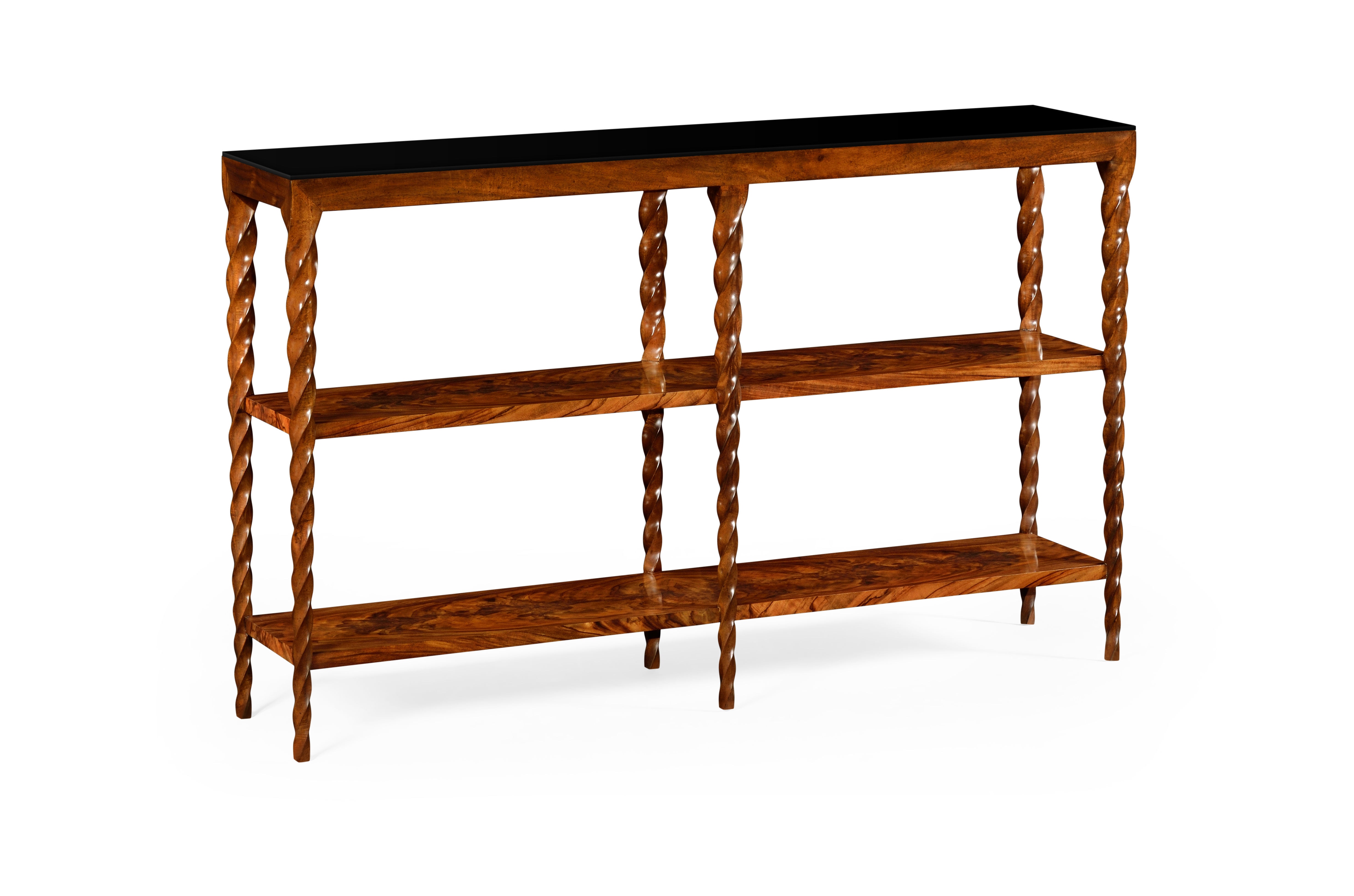 Jonathan Charles Home Office Bookcase With Walnut Twisted Legs
