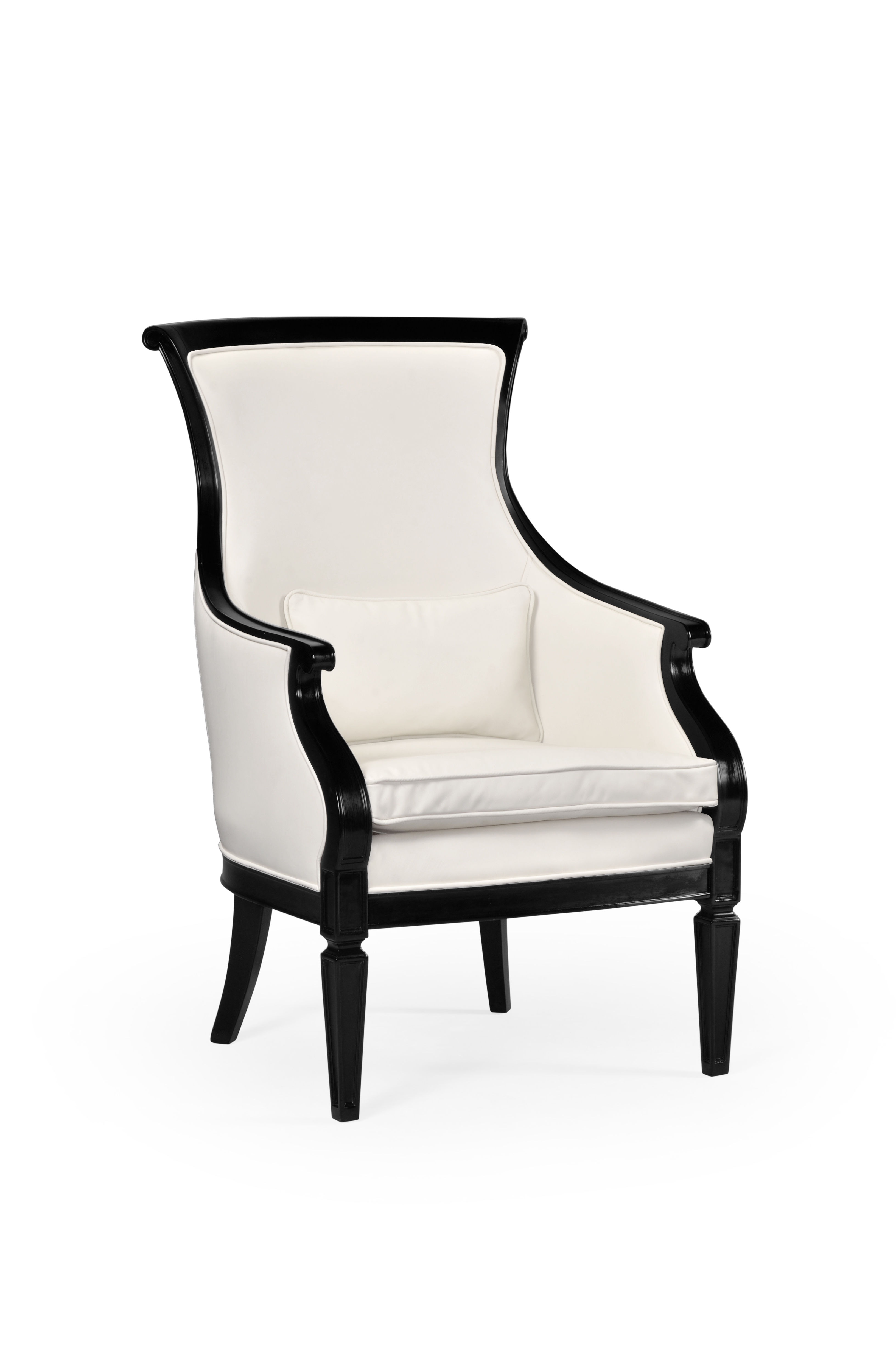 Jonathan Charles Living Room Upholstered Occasional Chair In Cream