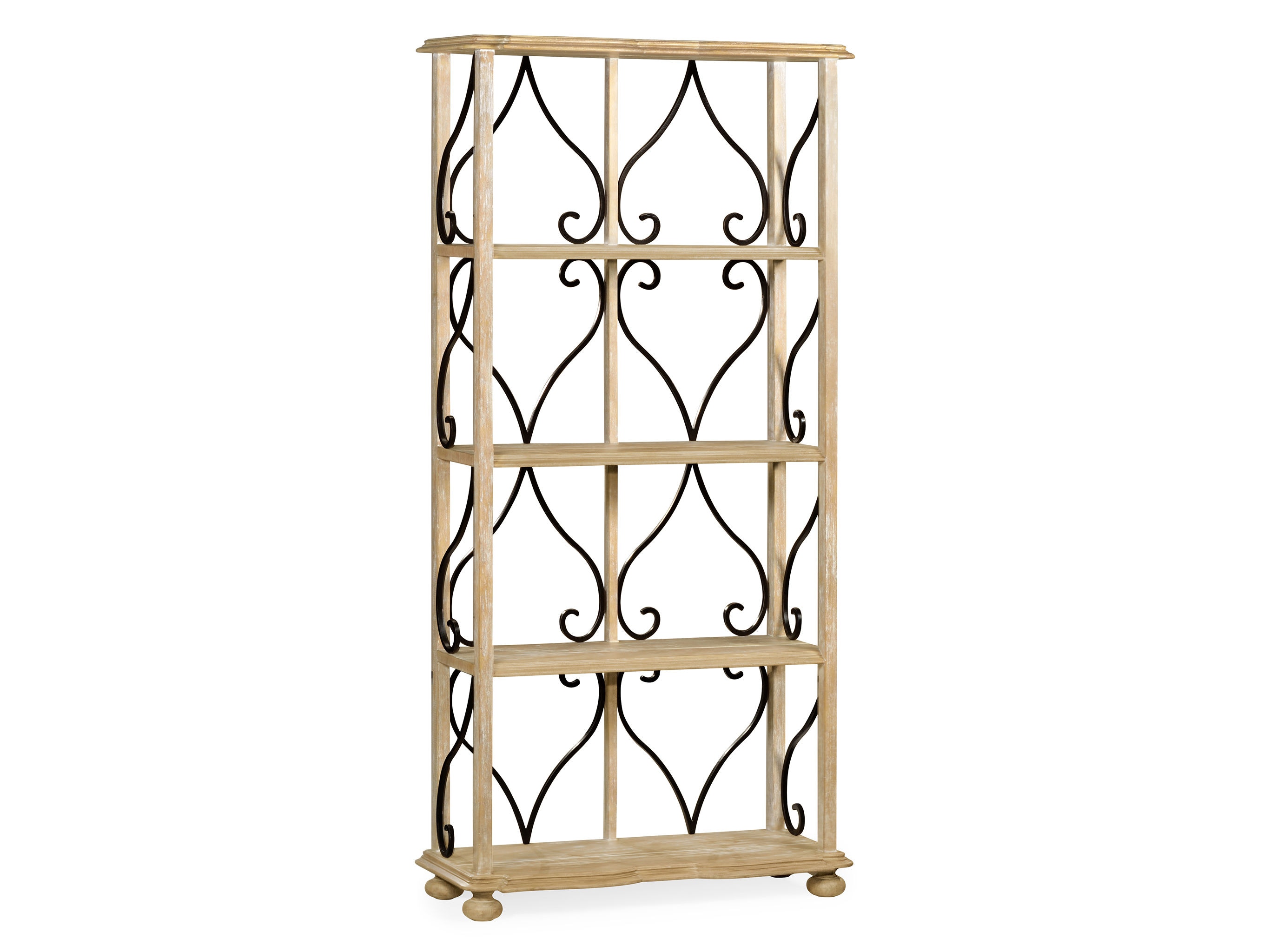 Jonathan Charles Living Room FourTier Etagere In Limed Acacia 495537