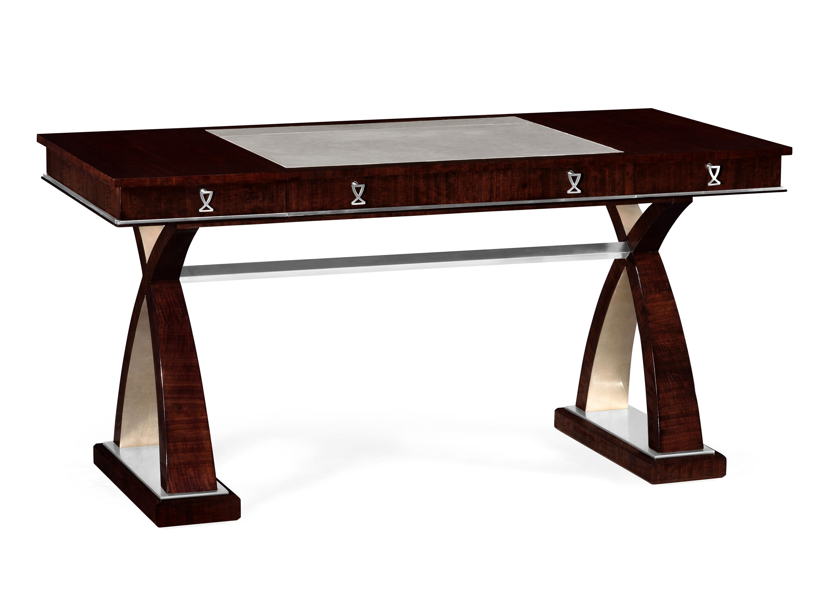 Jonathan Charles Home Office Desk In Figured Eucalyptus With