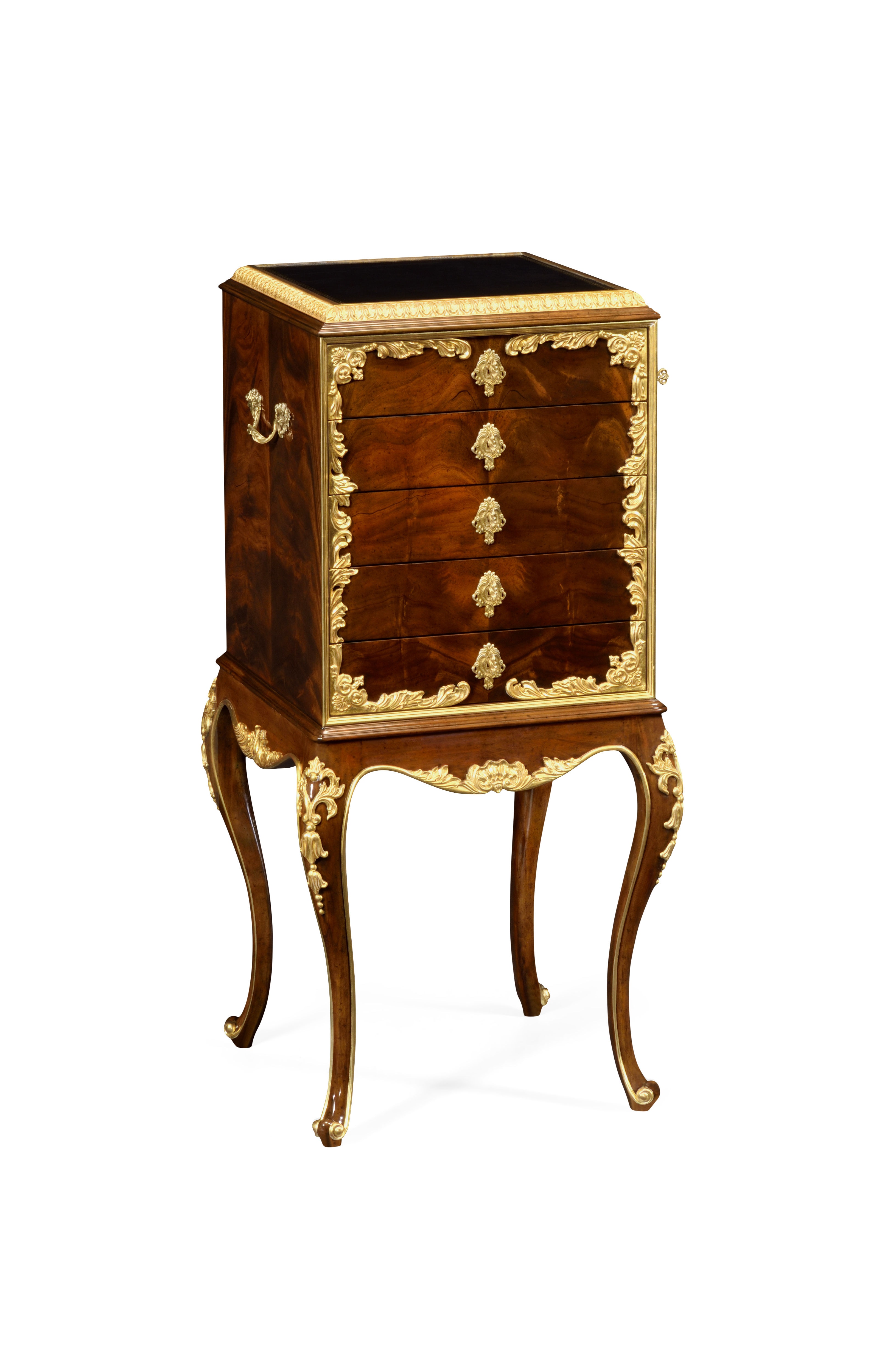 Jonathan Charles 495644 Bma Gil Flatware Cabinet With Gilt Carved