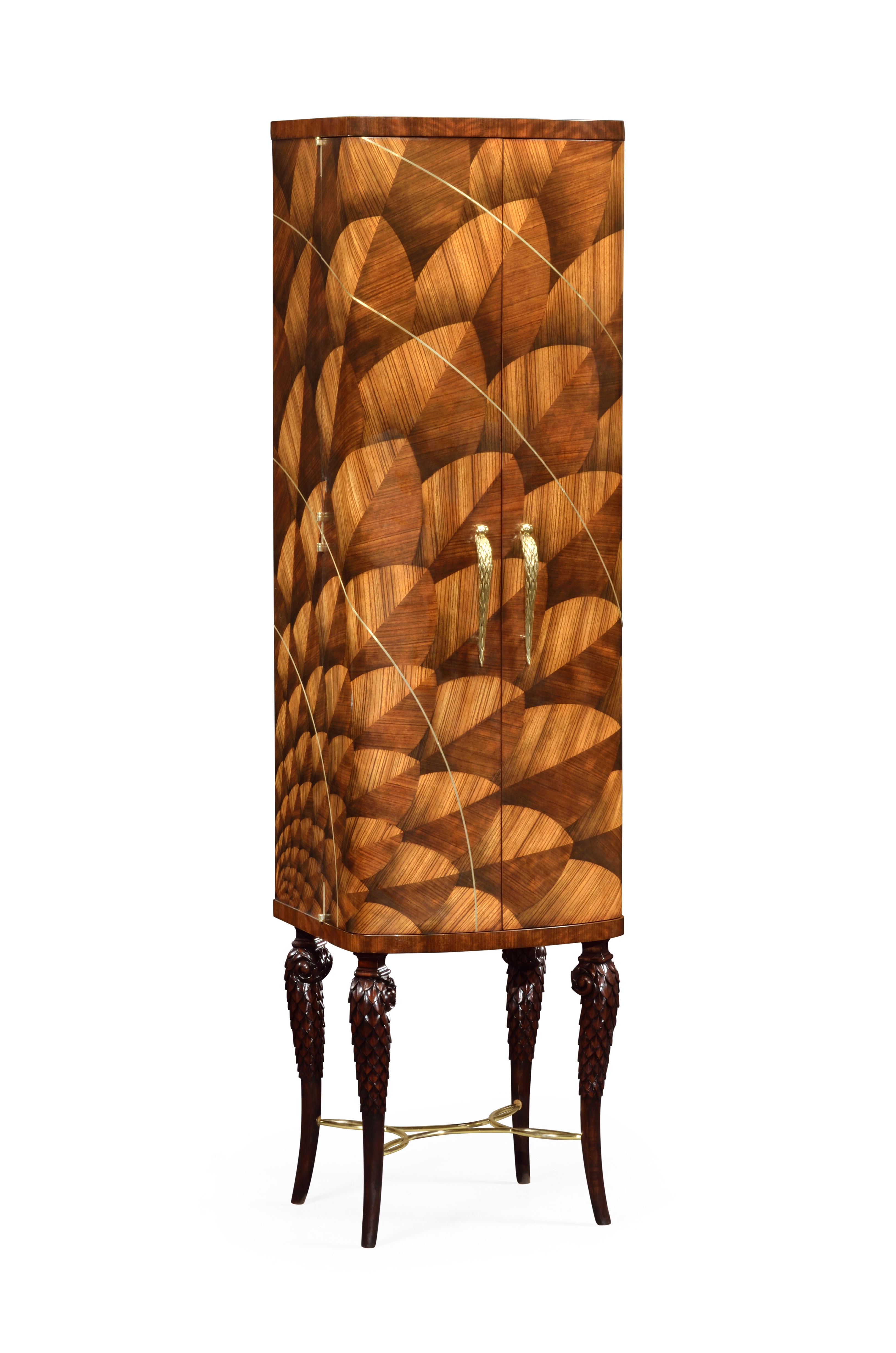 Jonathan Charles Living Room Feather Inlay Drinks 500023ZEB