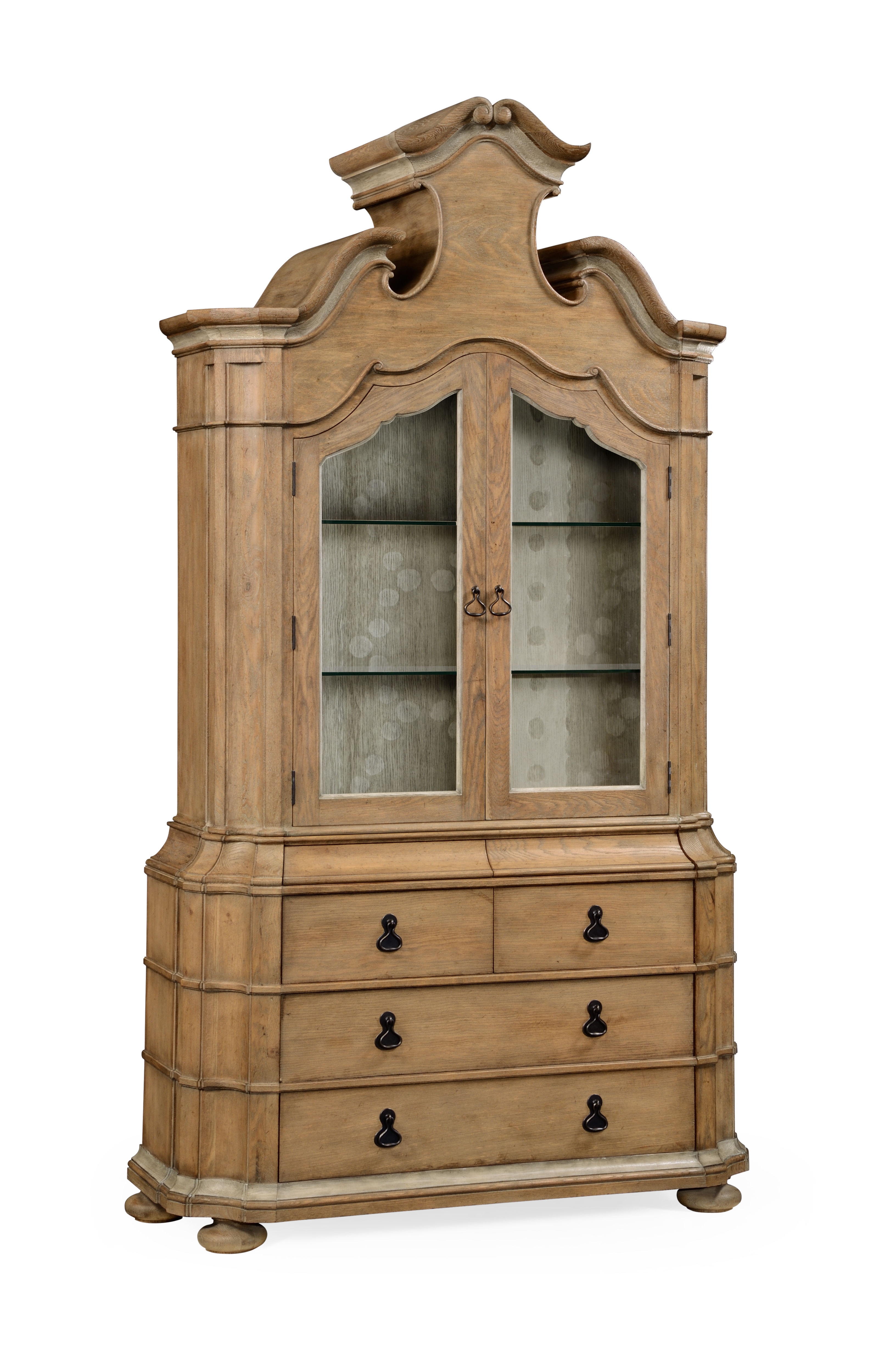 Jonathan Charles Living Room Oulton Cabinet With Glass Doors And