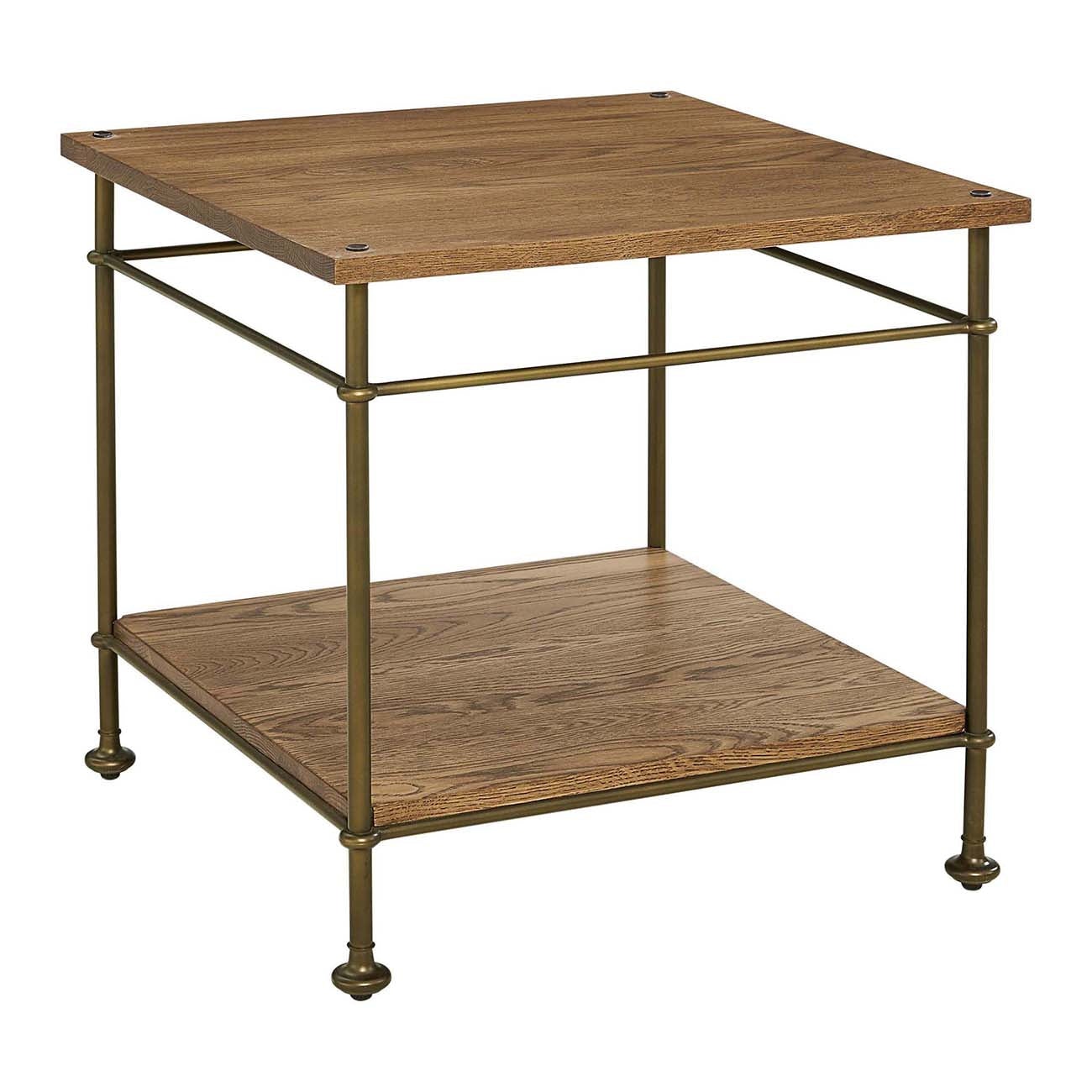 Stickley Living Room St. Lawrence Metal End Table 8145 Birmingham Wholesale Furniture
