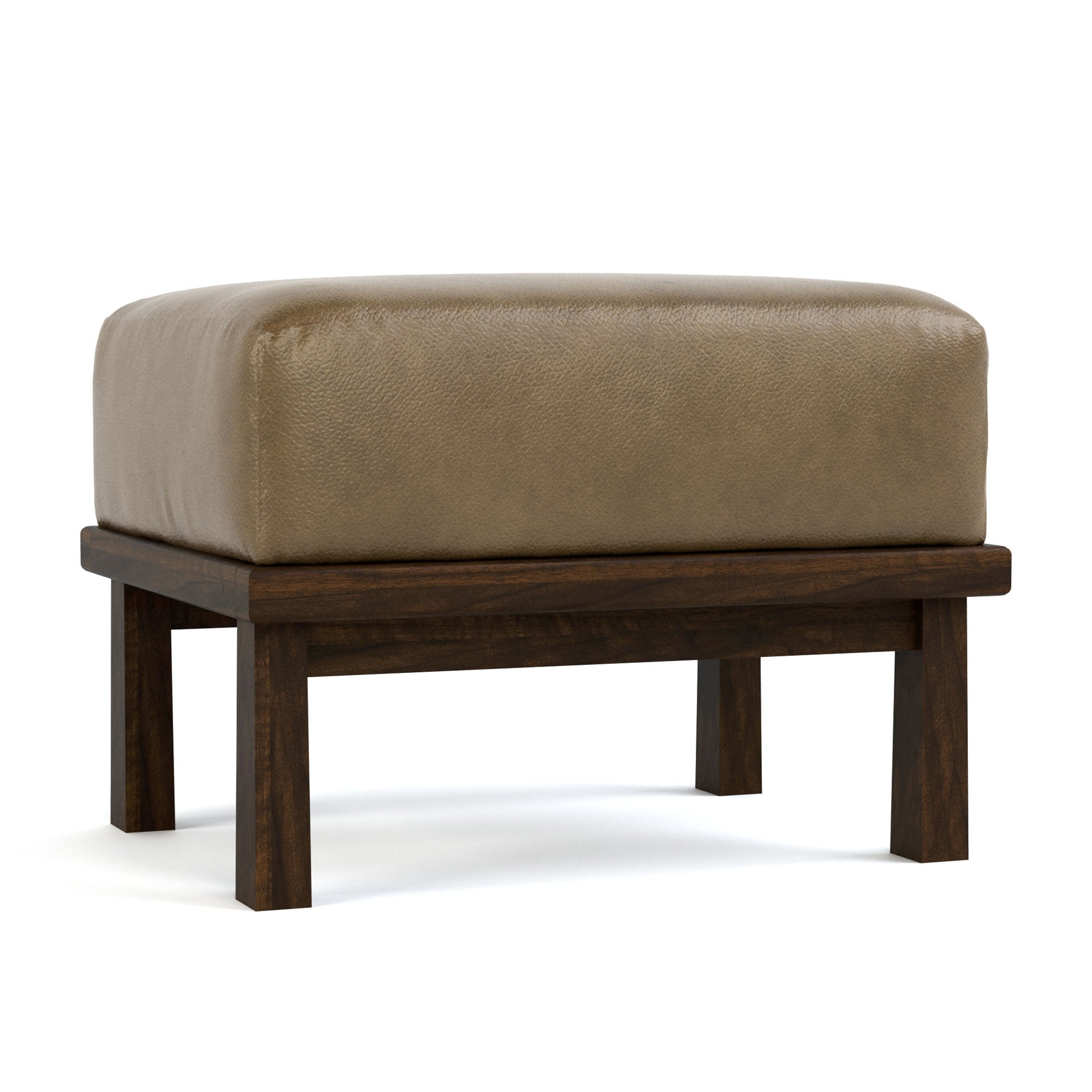 Stickley Hudson Valley Wood-Frame Ottoman 