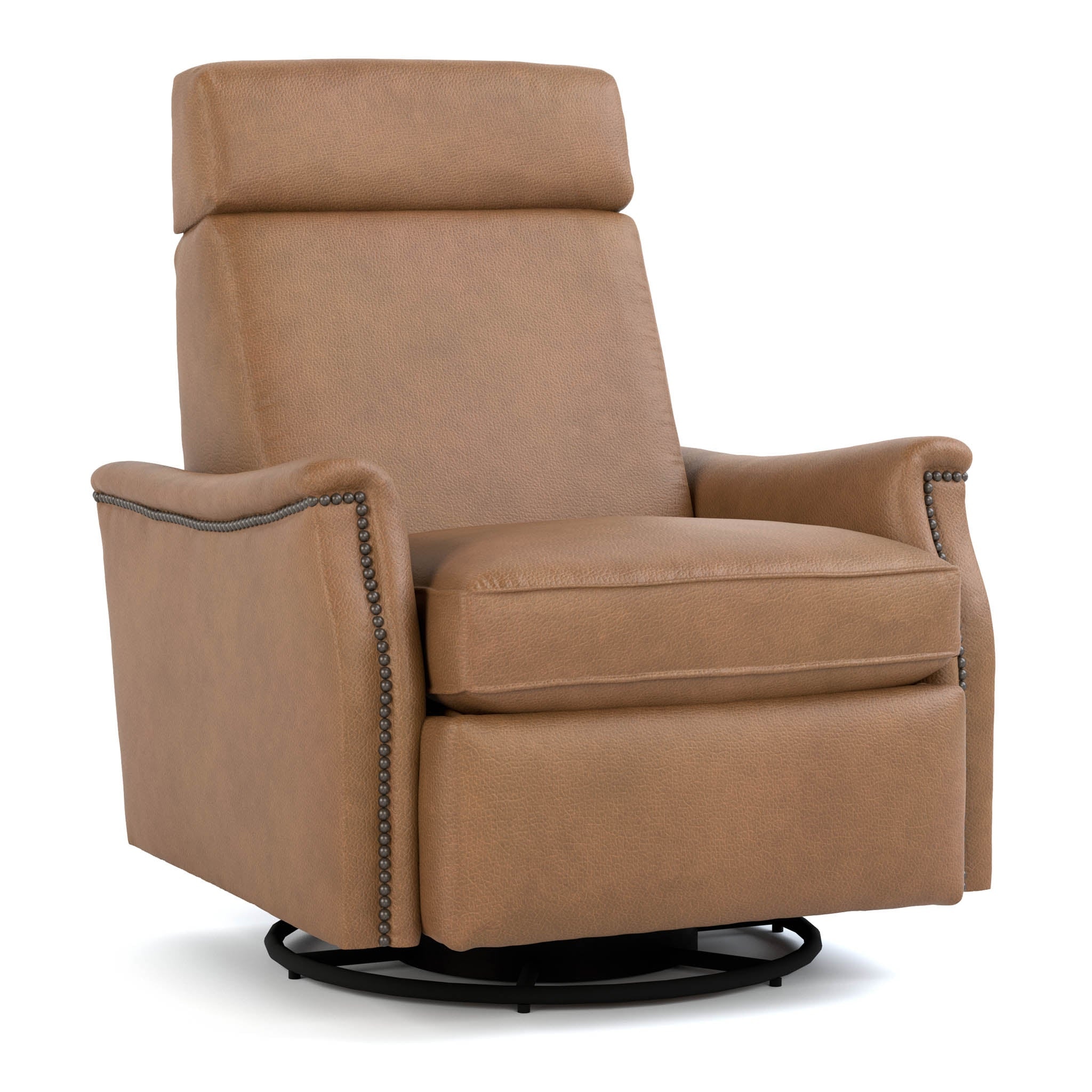 Stickley Laurel Saddle-Arm Swivel Recliner 