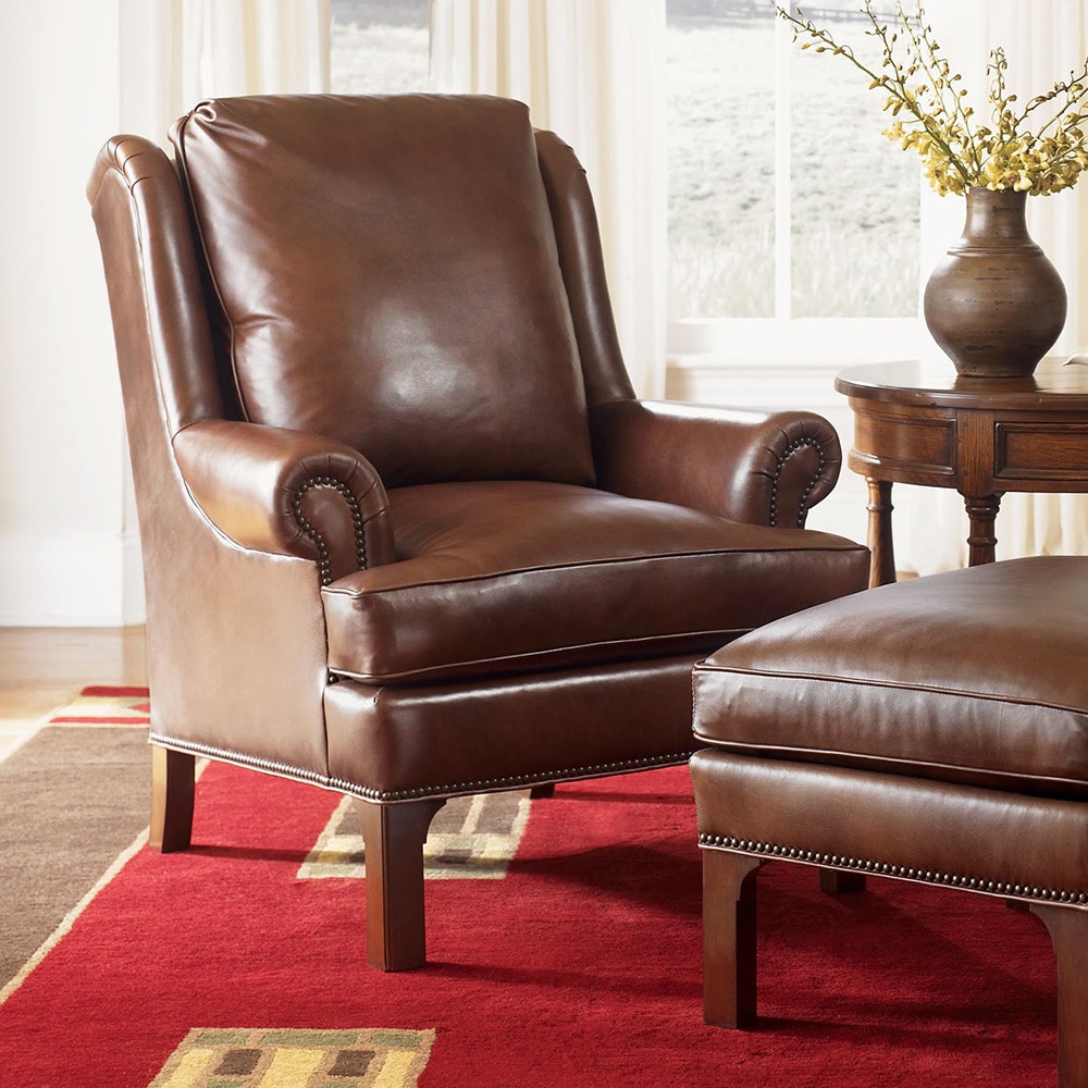 Stickley Living Room Pinehurst Wing Chair CL8706CH Toms Price Home