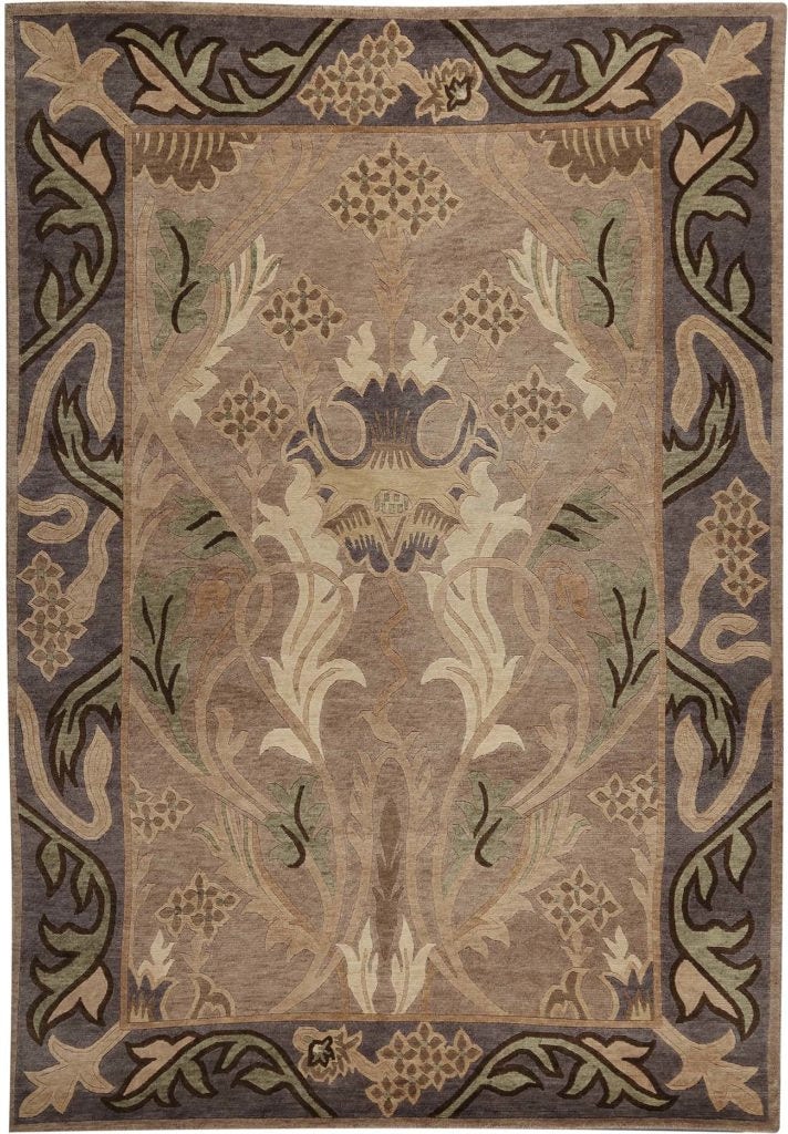 Stickley Area Rugs English Garden Rug Silver RU10156X9 Indian