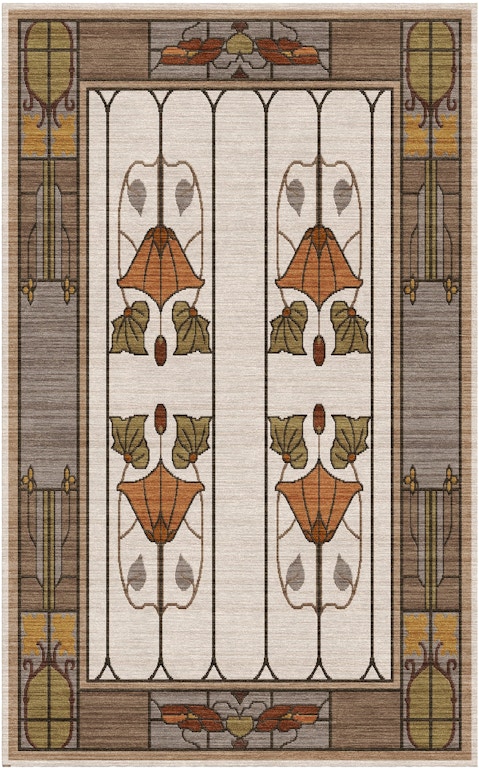 Stickley Furniture Area Rugs Garden Window Rug, Ivory RU-1520-4X6 ...