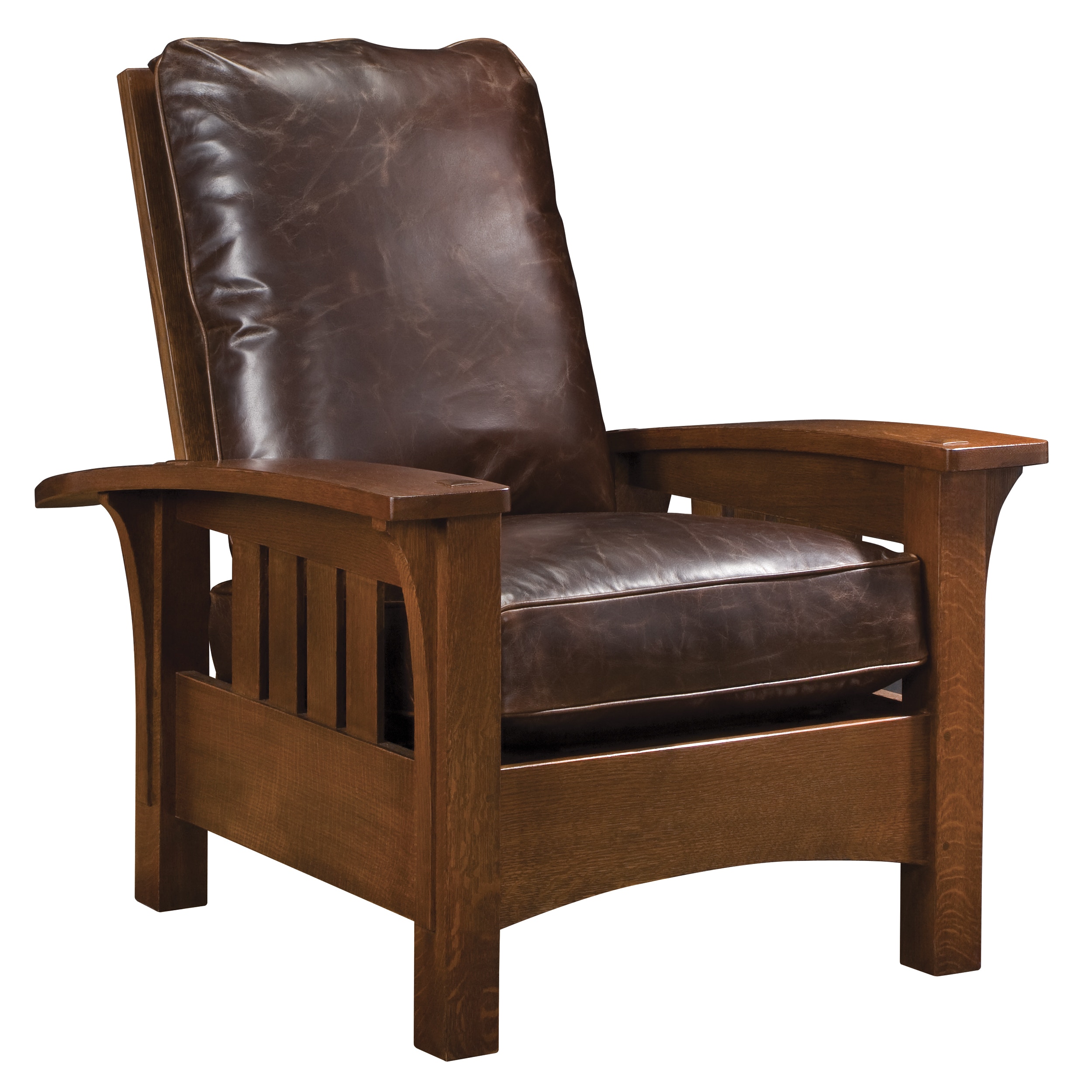 Stickley Living Room Bow Arm Morris Chair with Loose Cushion 91 406 LC Feige s Interiors