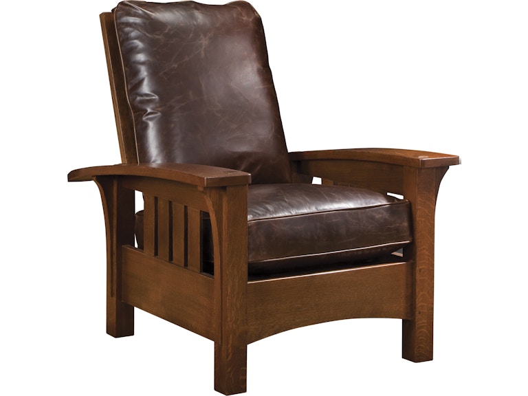 Stickley Living Room Bow Arm Morris Chair with Loose Cushion 91