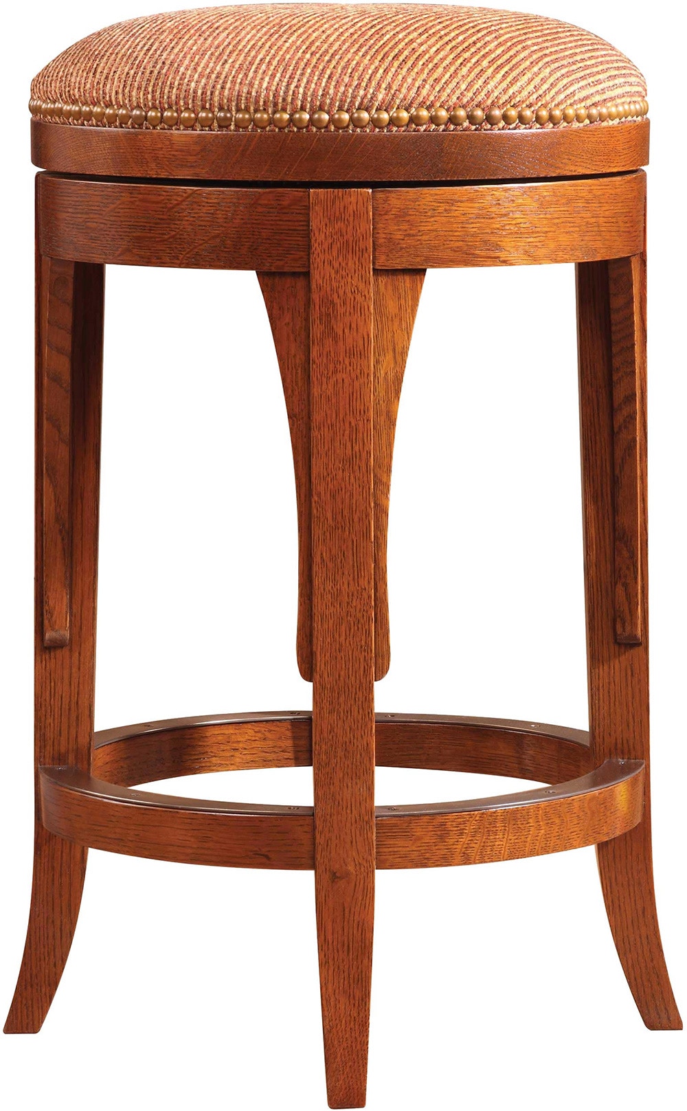 Stickley Bar And Game Room Swivel Counter Stool 89-328-C - Art Sample ...