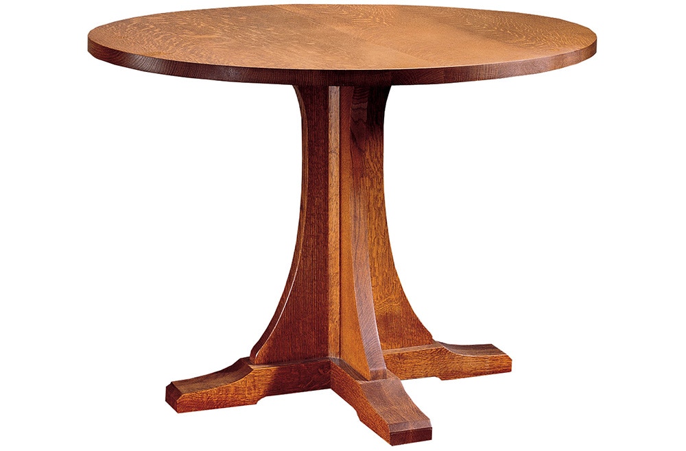 Stickley Casual Dining Round Pedestal Table, No Leaves 89-714-42 ...