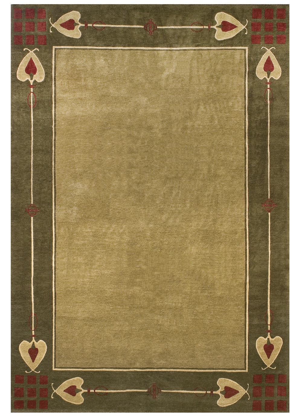 Stickley Area Rugs Highland Park Green RU1170 Toms Price Home