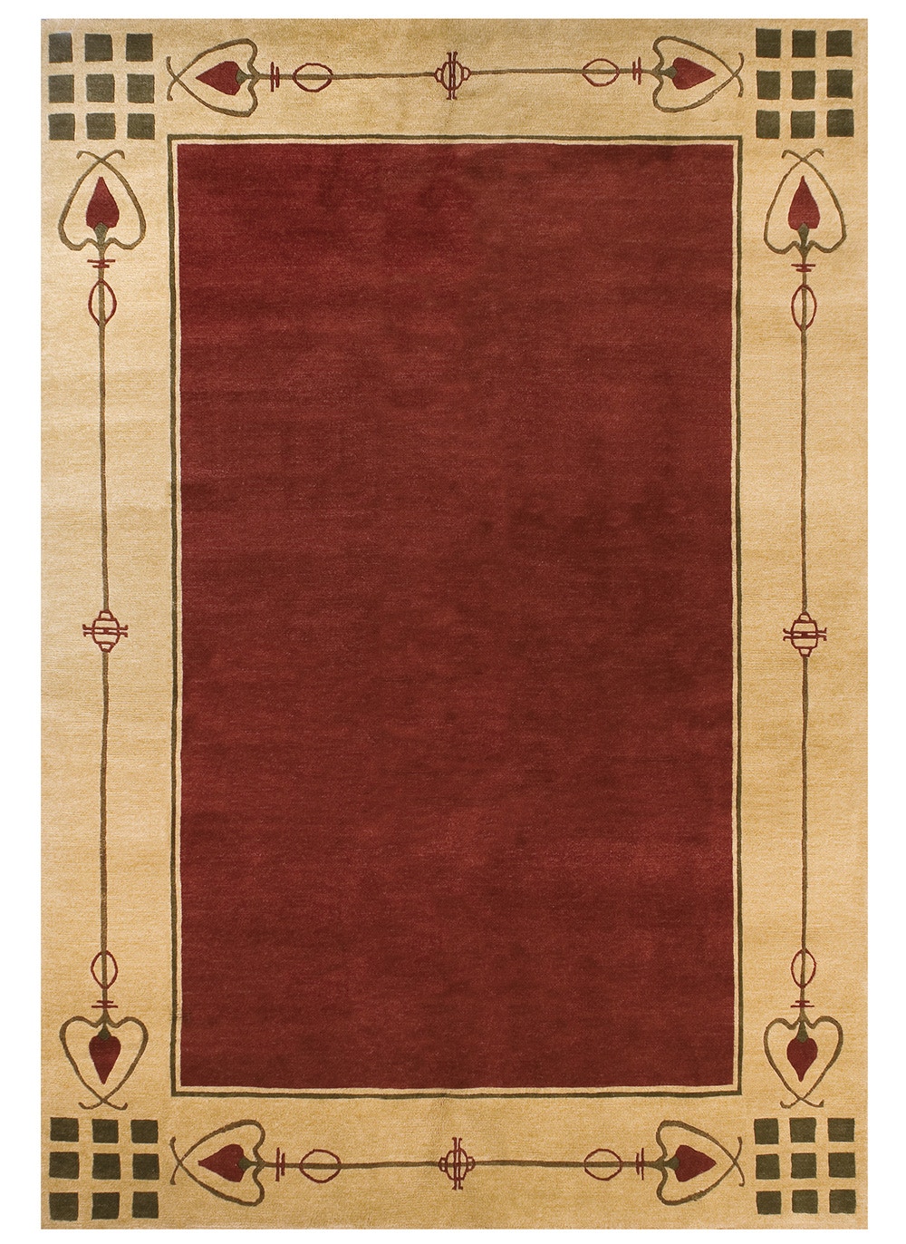 Stickley Area Rugs Highland Park Rug Red RU11808X10 Hickory