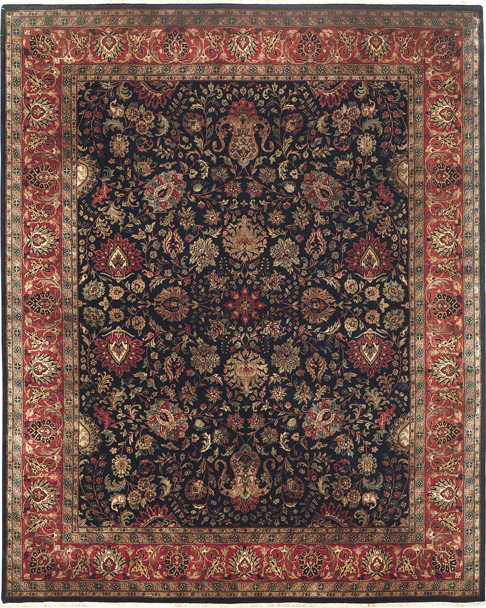 Stickley Area Rugs Taj Kashan Navy RU3820 Toms Price Home