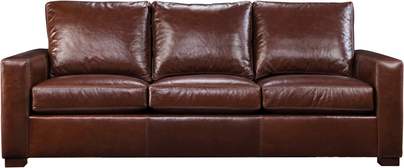 Stickley leather sofa deals price