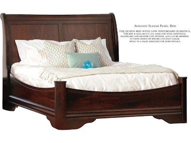 Wood Furniture Hickory Mart Nc Palettes By Winesburg Sleigh Panel Bed With Low Footboard 02522