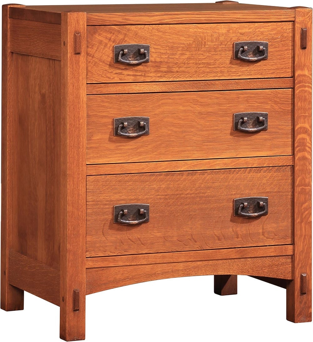 Stickley Three-Drawer Nightstand 89-613