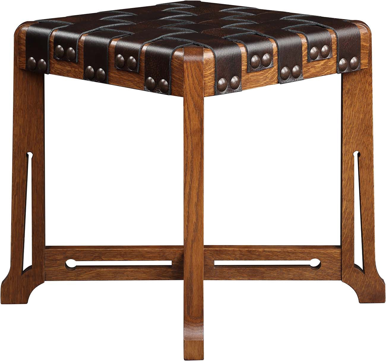 Akaka　本革スツール～Woven leather stool～ Akaka様専用 本革スツール～Woven leather stool～