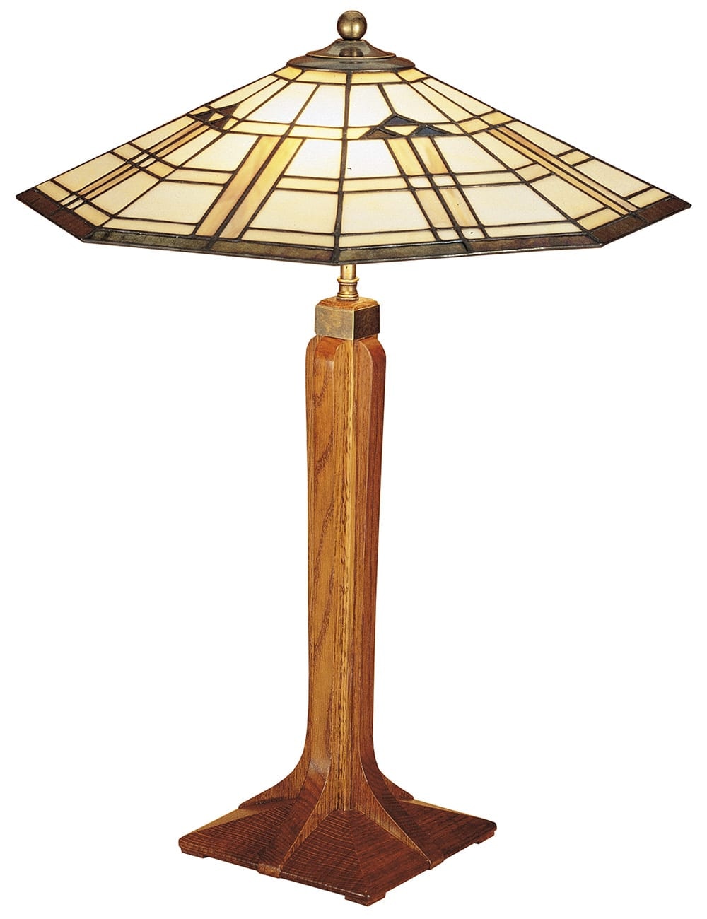 Stickley 890323 Table and Floor Lamps Corbel Base Table Lamp with Art